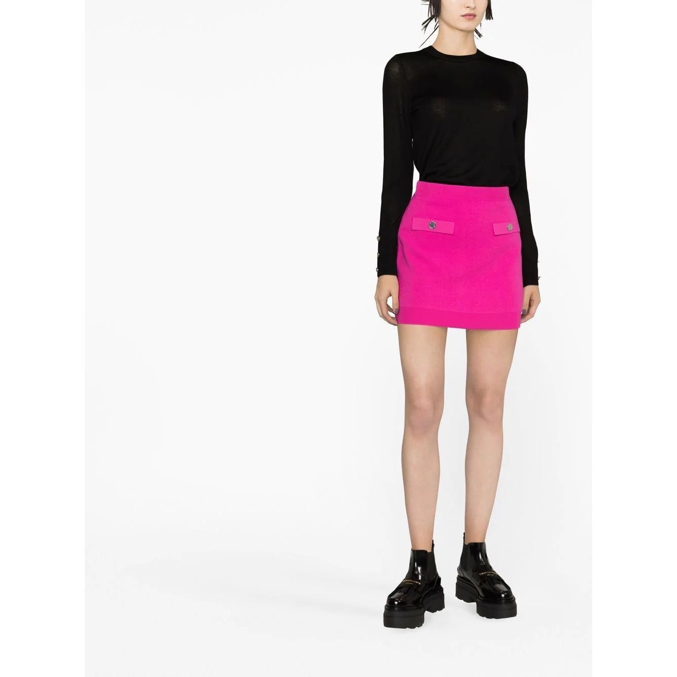 MICHAEL KORS Mini sijonas moterims, Rožinė, Eco mini skirt with pocket 2