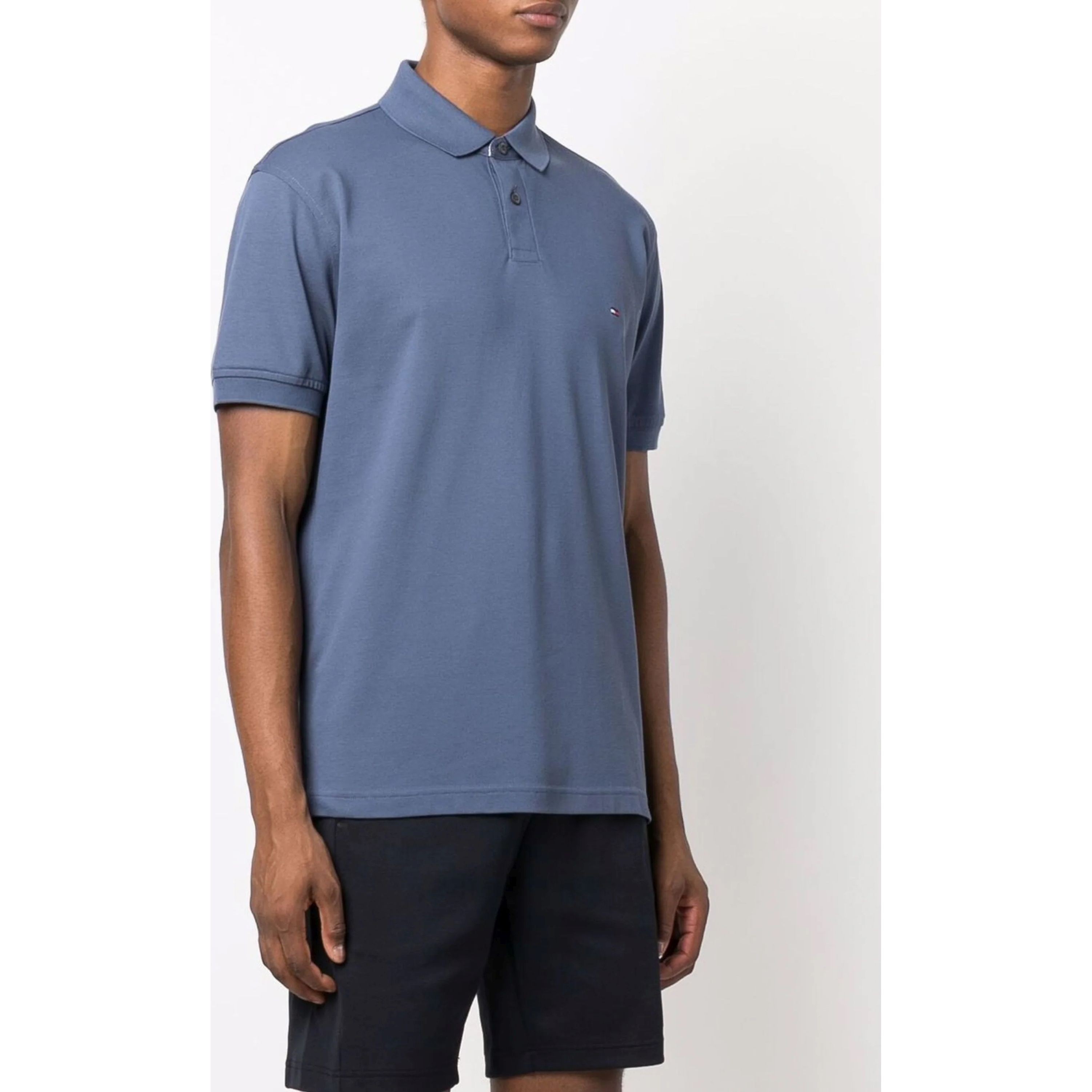 TOMMY HILFIGER Polo marškiniai trumpos rank. vyrams, Mėlyna, Polo shirt 2