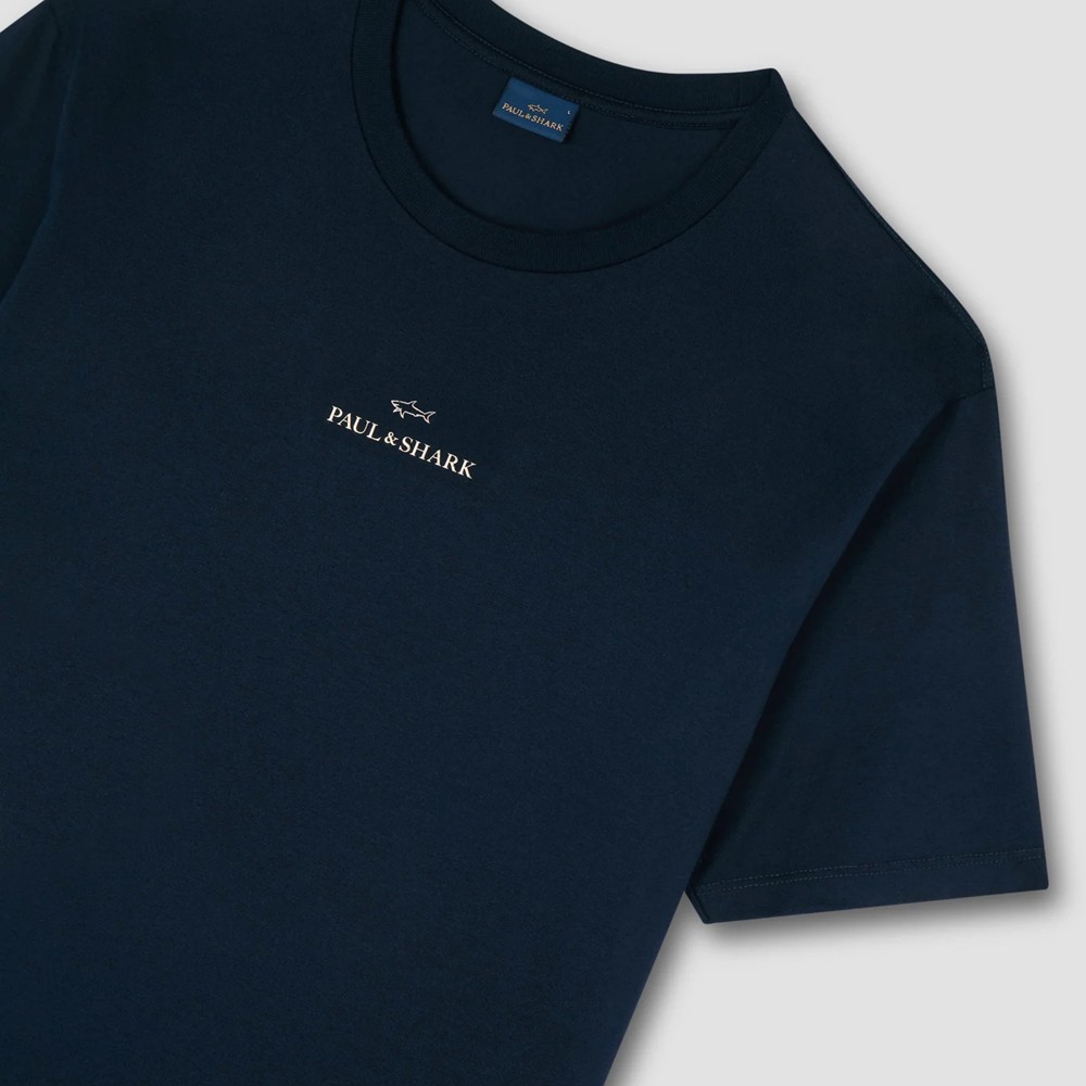 PAUL&SHARK Marškinėliai trump. rankovėmis vyrams, Mėlyna, T-shirt 4