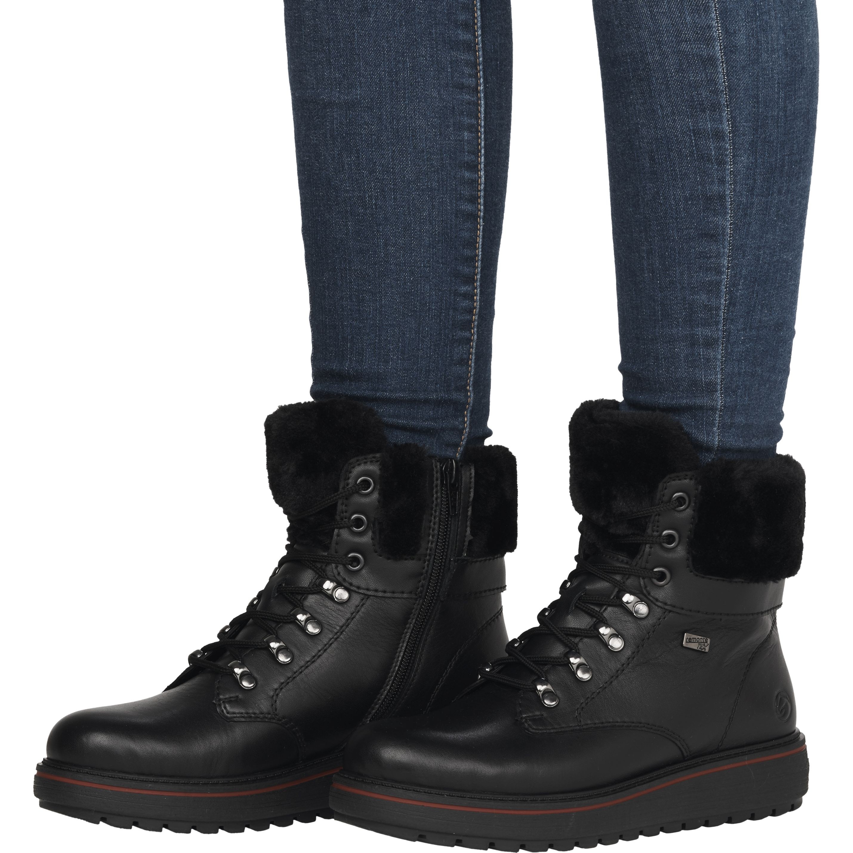 REMONTE Aulinukai moterims, Juoda, BOOTIES 2