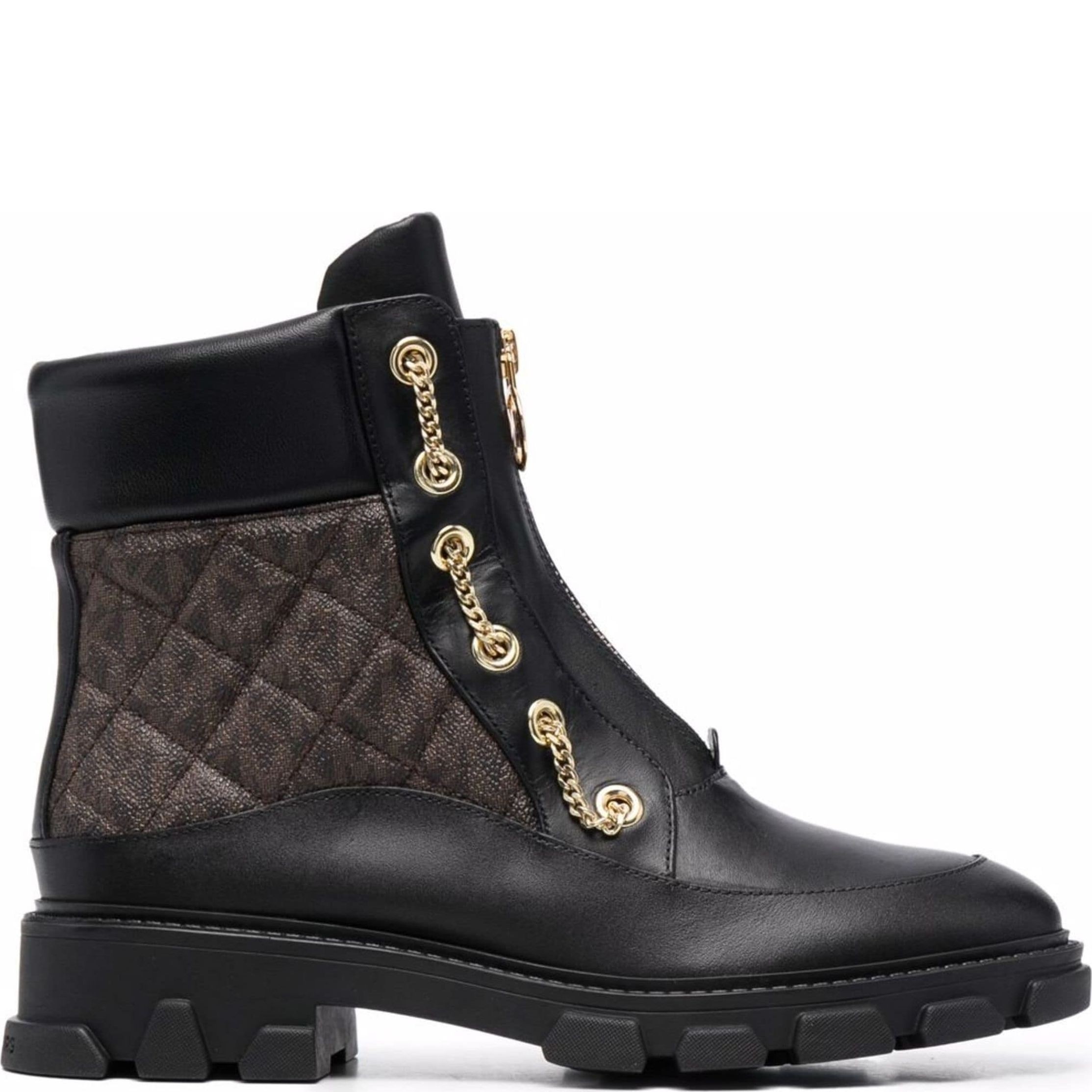 MICHAEL KORS Aulinukai moterims, Juoda, Ridley leather and logo boot 2