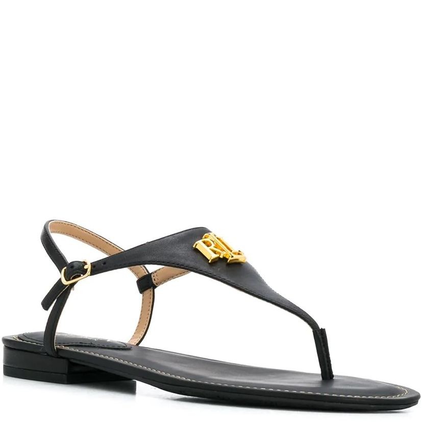 LAUREN RALPH LAUREN Basutės moterims, Juoda, Ellington sandals 1