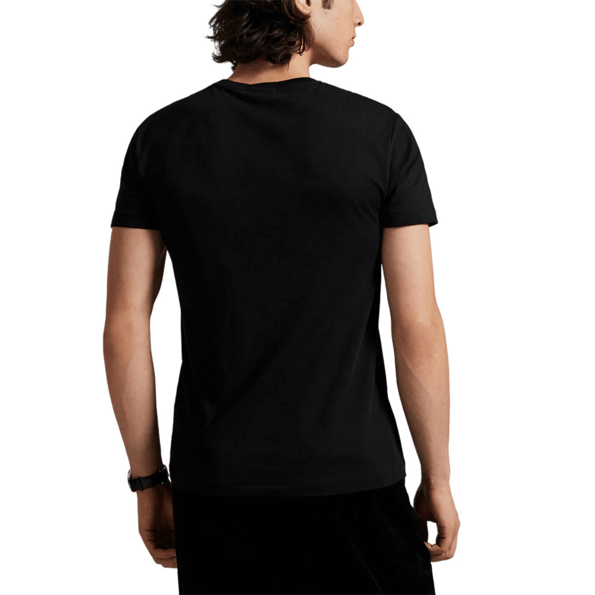 POLO RALPH LAUREN Marškinėliai trump. rankovėmis vyrams, Juoda, Short sleeve t shirt 3