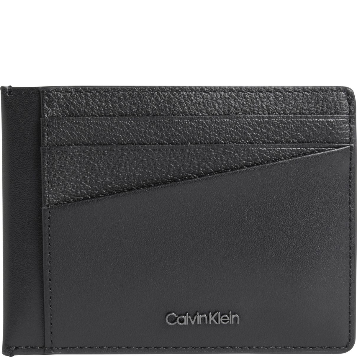 CALVIN KLEIN Piniginė vyrams, Juoda, Diagonal id cardholder 1