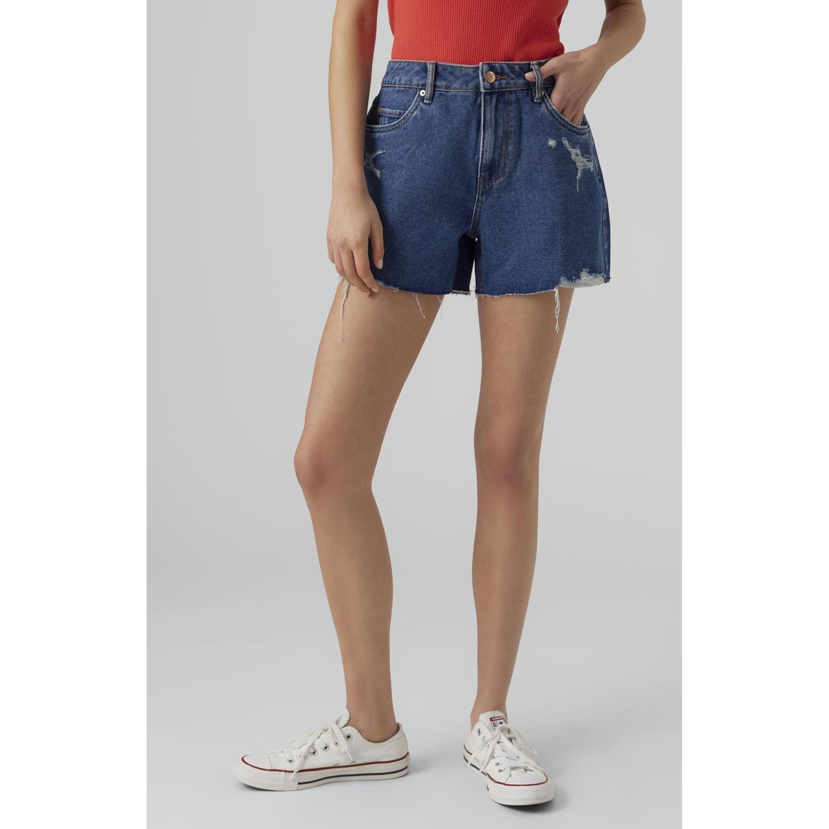 VERO MODA Šortai moterims, Mėlyna, VMZURI HR LOOSE SHORT 3