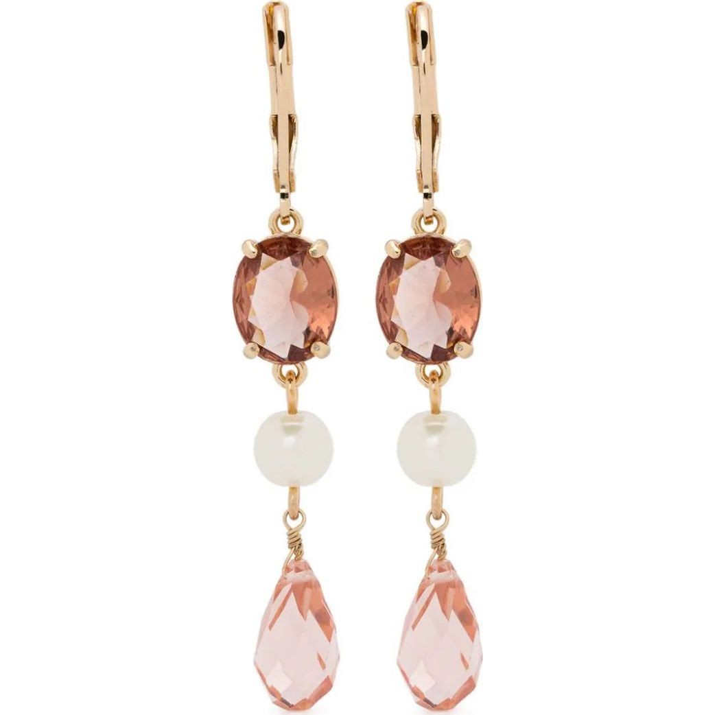 RALPH LAUREN Auskarai moterims, Auksinė, Pe pearl bead linear 1