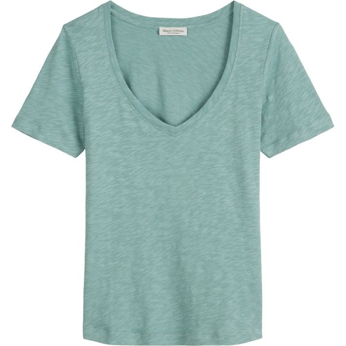 MARC O'POLO Marškinėliai trump. rankovėmis moterims, Žalia, Tshirts sh M04226151289