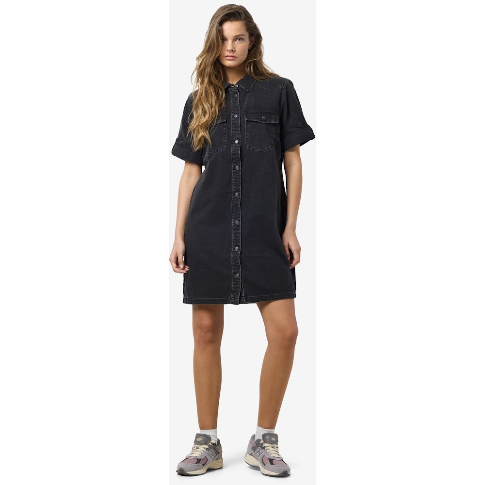 NOISY MAY Mini suknelė moterims, Juoda, Nmnew signmini dress 3