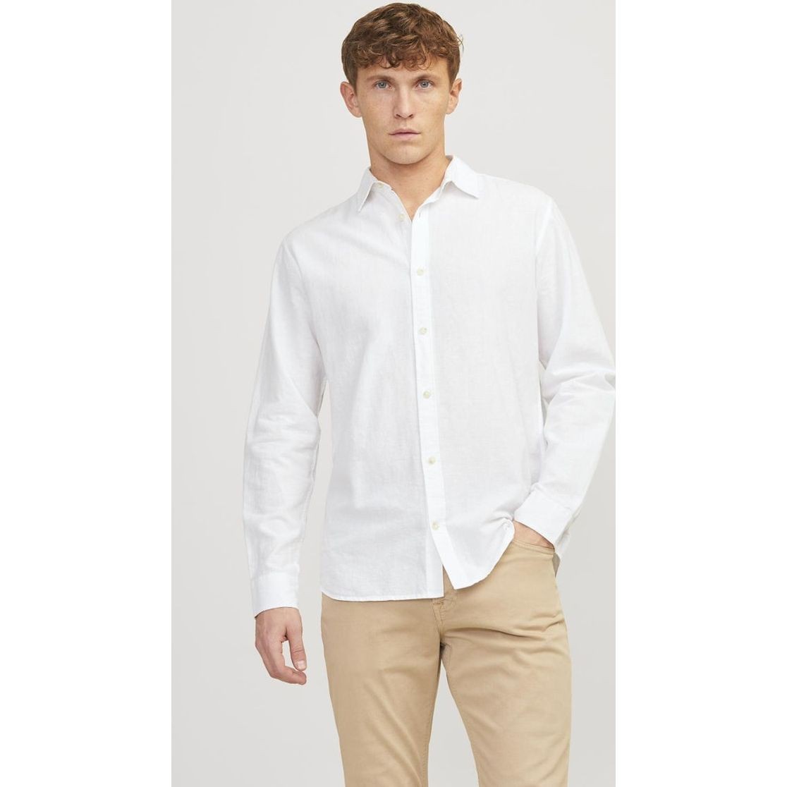 JACK & JONES Marškiniai vyrams, Balta, Jjesummer shirts 2