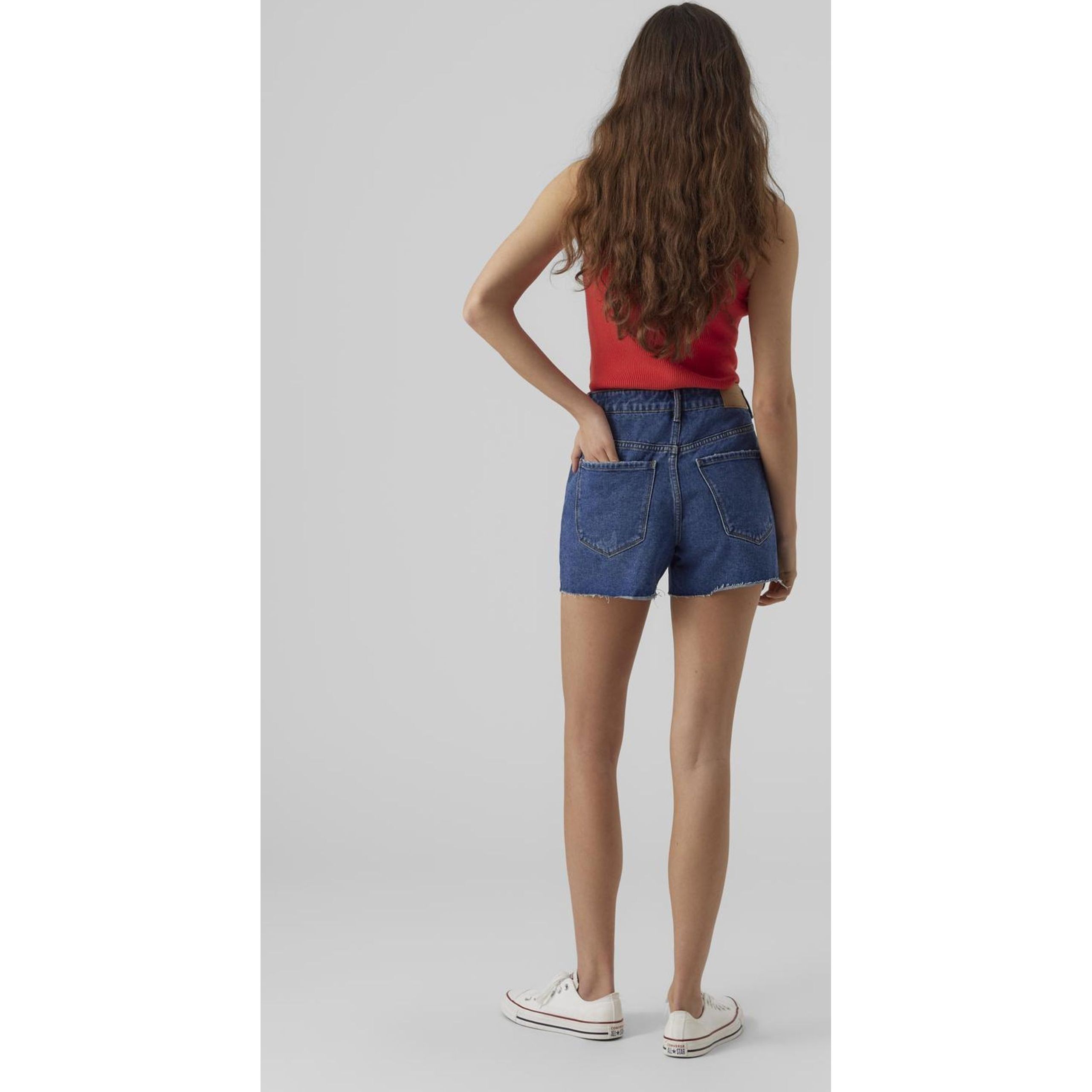 VERO MODA Šortai moterims, Mėlyna, VMZURI HR LOOSE SHORT 5