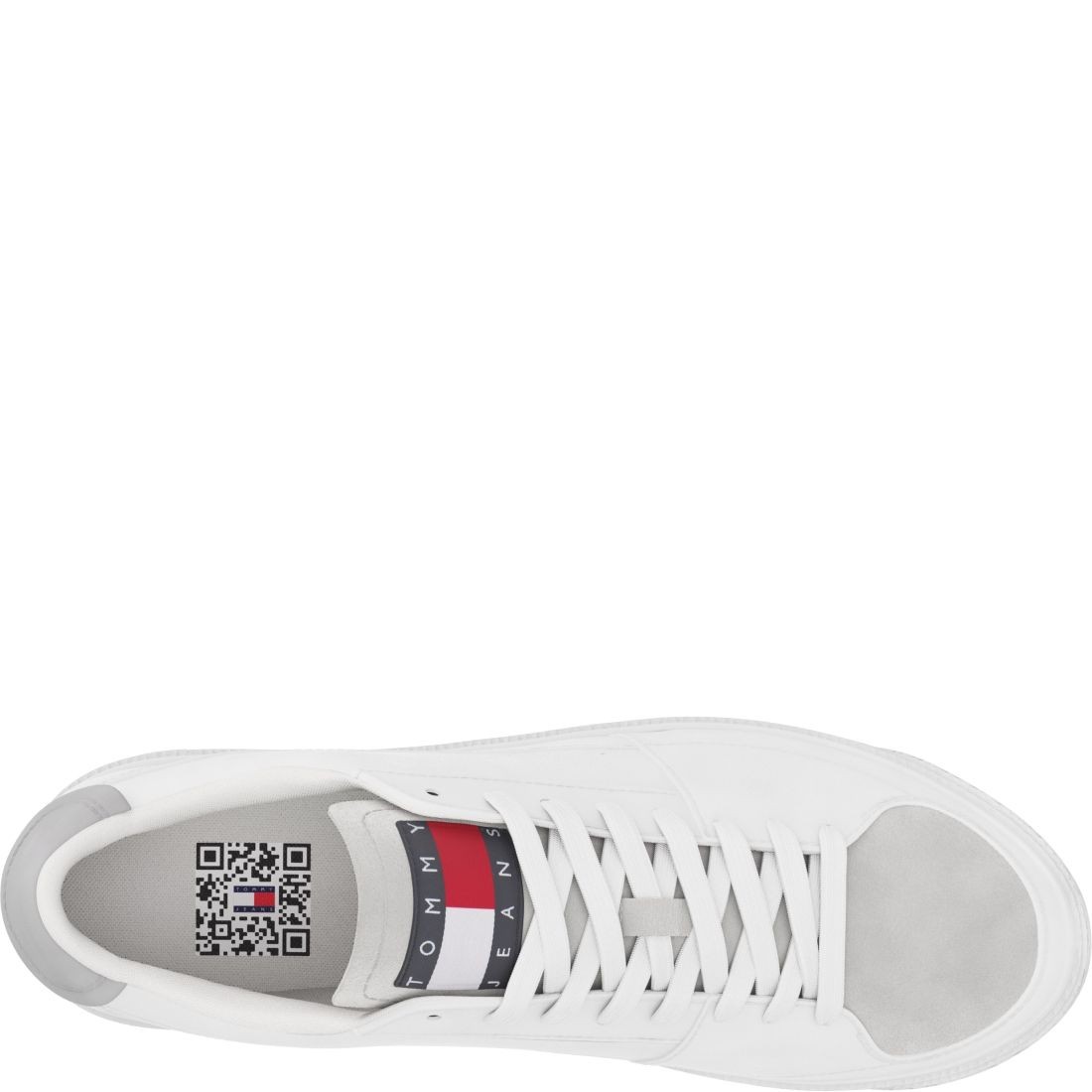 TOMMY JEANS Sportiniai bateliai vyrams, Balta, Vulcanized sport shoe 4