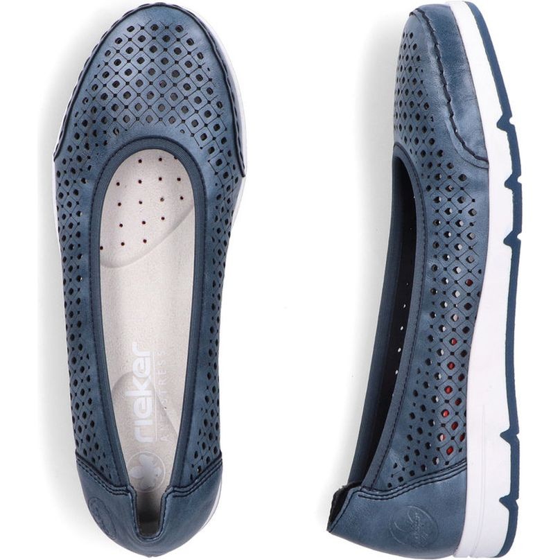 RIEKER Balerinos moterims, Mėlyna, Ballerina 8