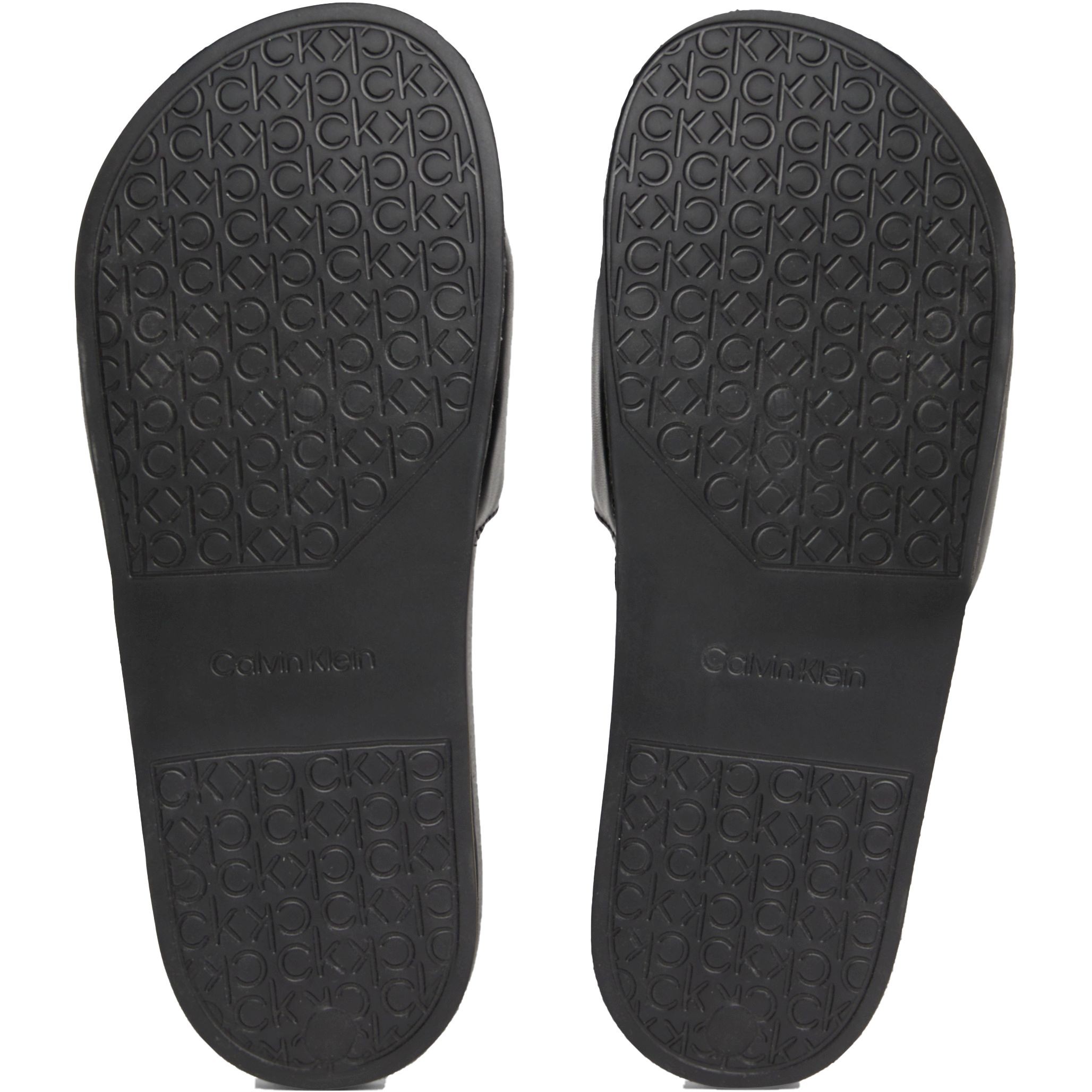 CALVIN KLEIN Guminės šlepetės moterims, Juoda, Pool slide relock 5