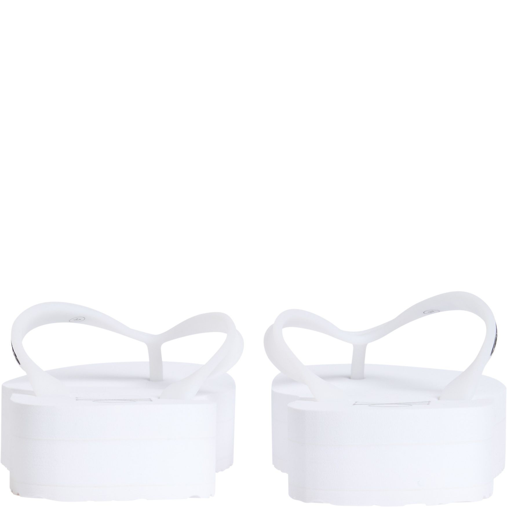 CALVIN KLEIN JEANS Pliažo šlepetės per pirštą moterims, Balta, Beach sandal flatform 4