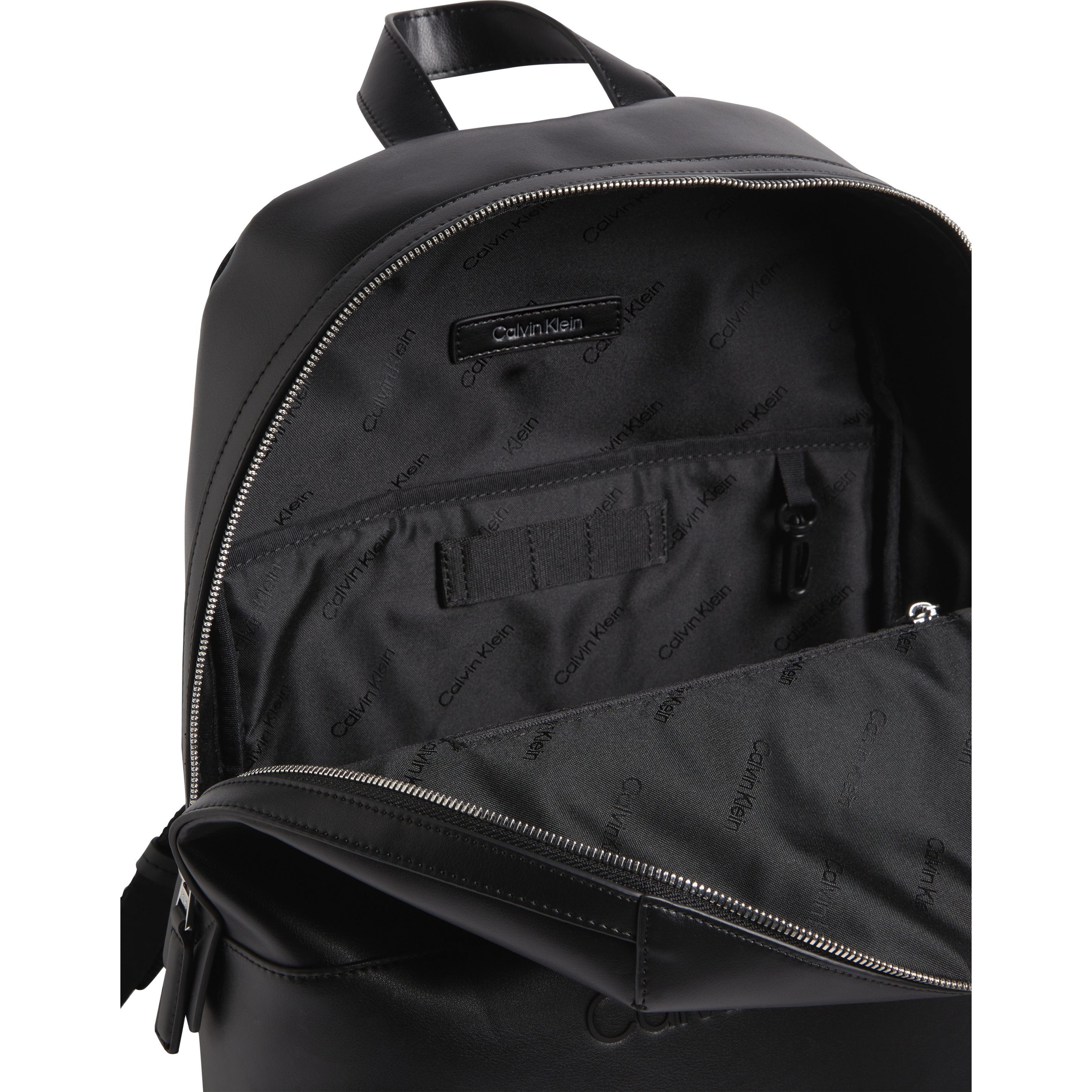 CALVIN KLEIN Kuprinė vyrams, Juoda, Set round backpack 3