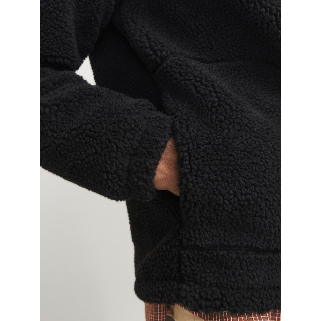 JACK & JONES Lengva striukė vyrams, Juoda, Vester bro teddy jacket 7