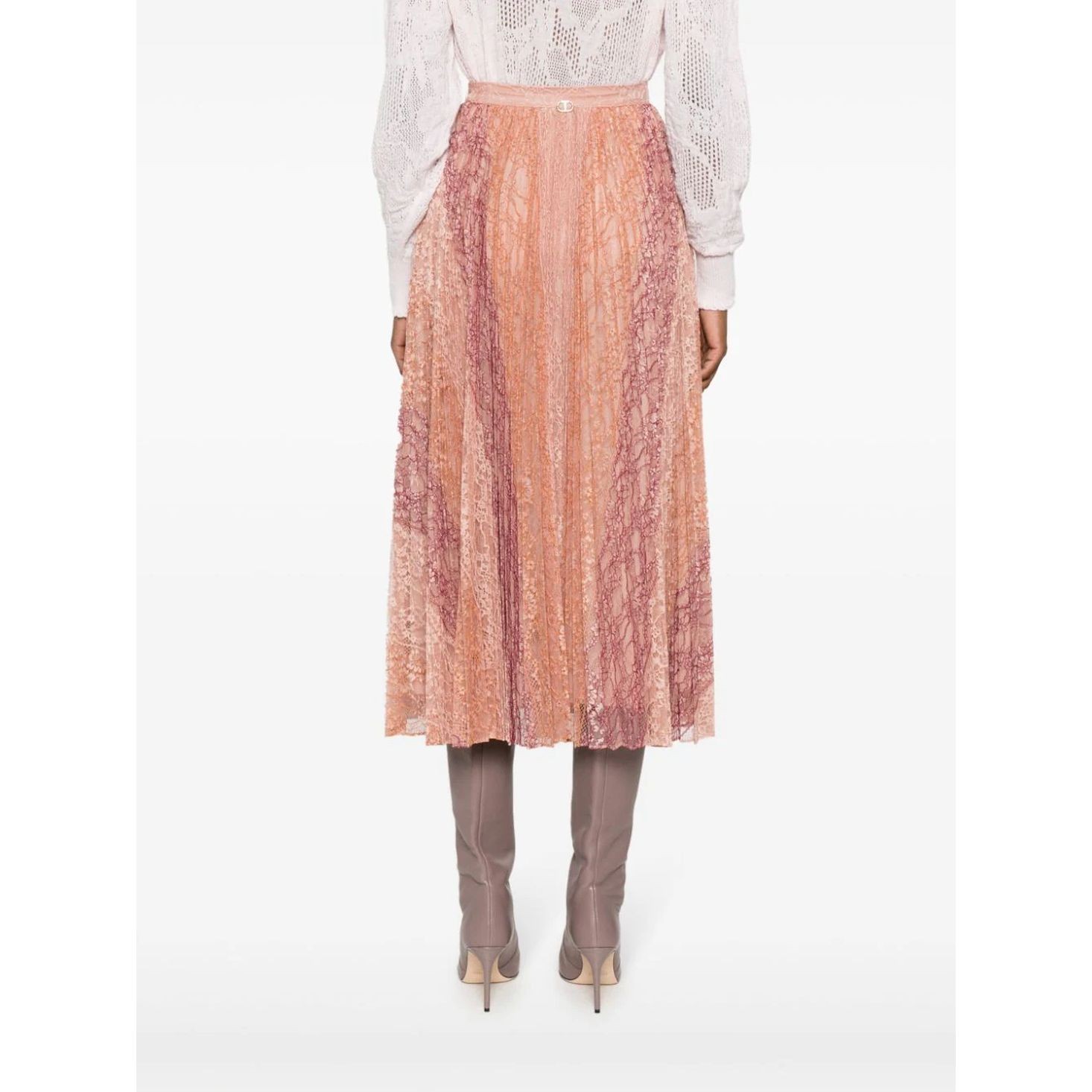 TWINSET Midi sijonas moterims, Rožinė, Midi skirt 4
