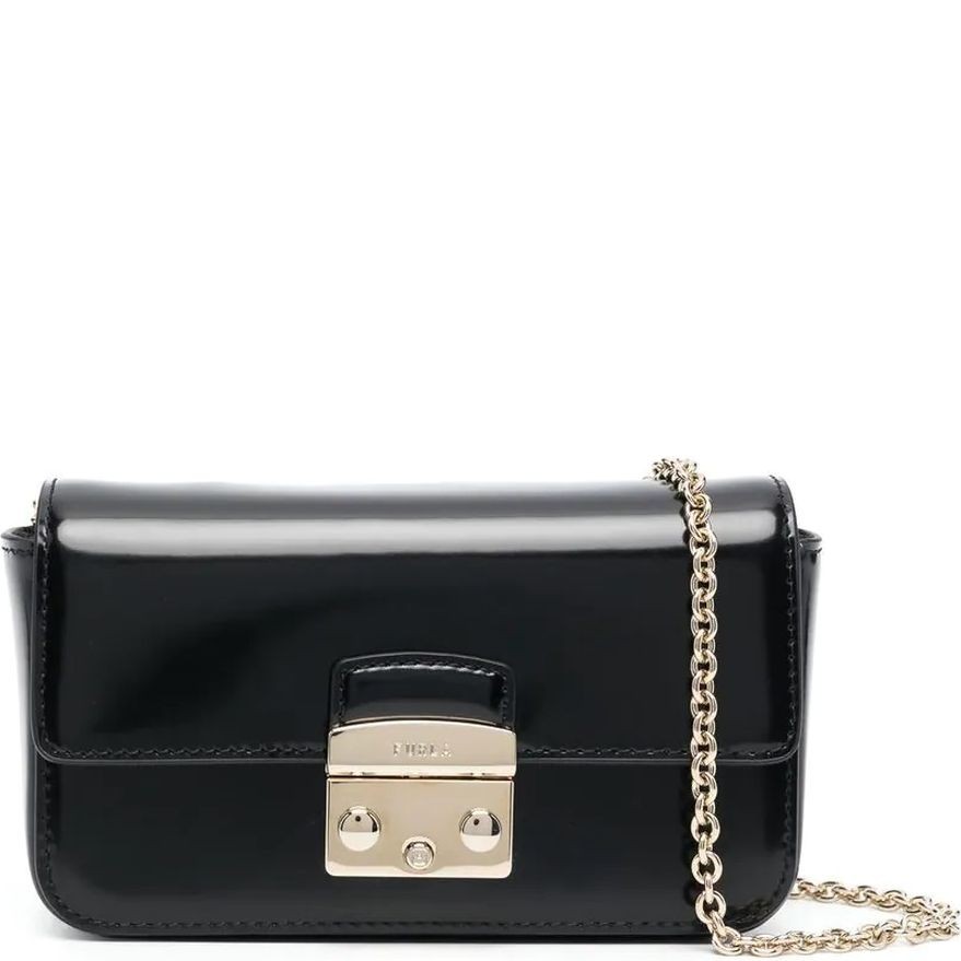 FURLA Rankinė per petį moterims, Juoda, Metropolis mini crossbody 1