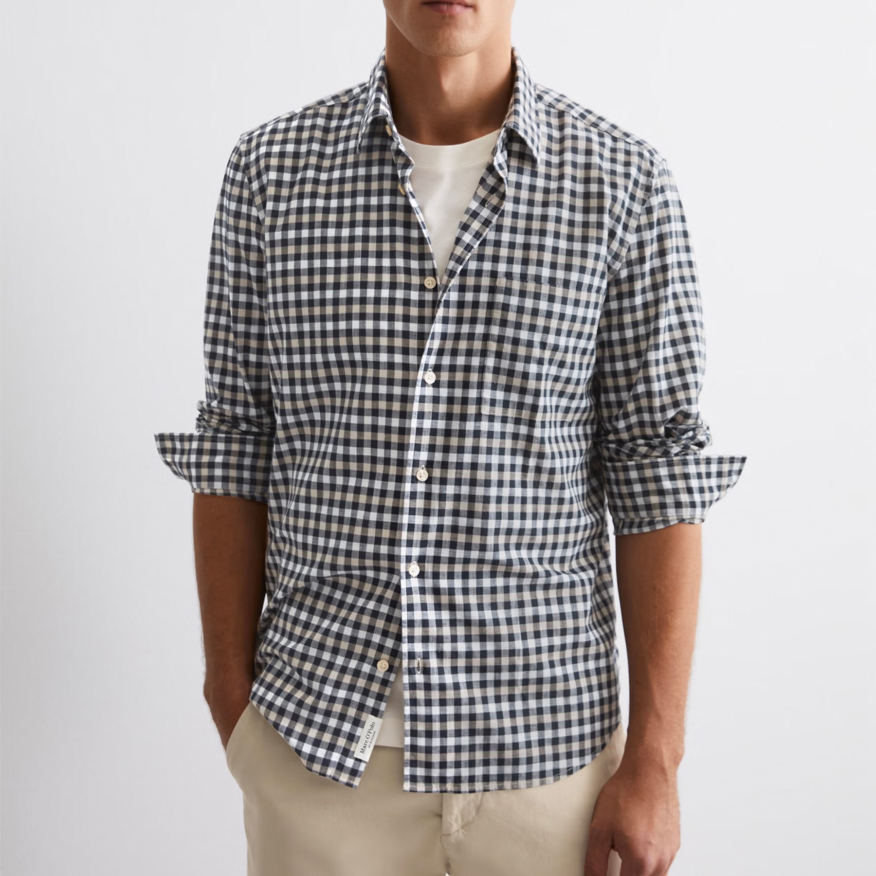 MARC O'POLO Marškiniai ilgomis rankovėmis vyrams, Marga, Shirts lon M20724542090 2