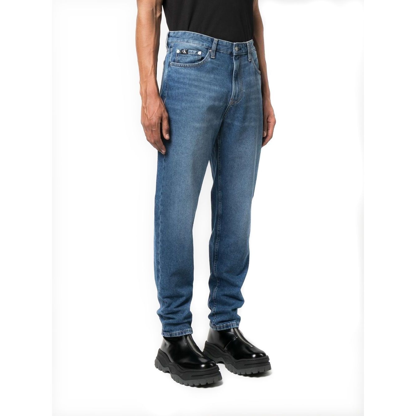 CALVIN KLEIN JEANS Aptempti džinsai vyrams, Mėlyna, Denim pants 2