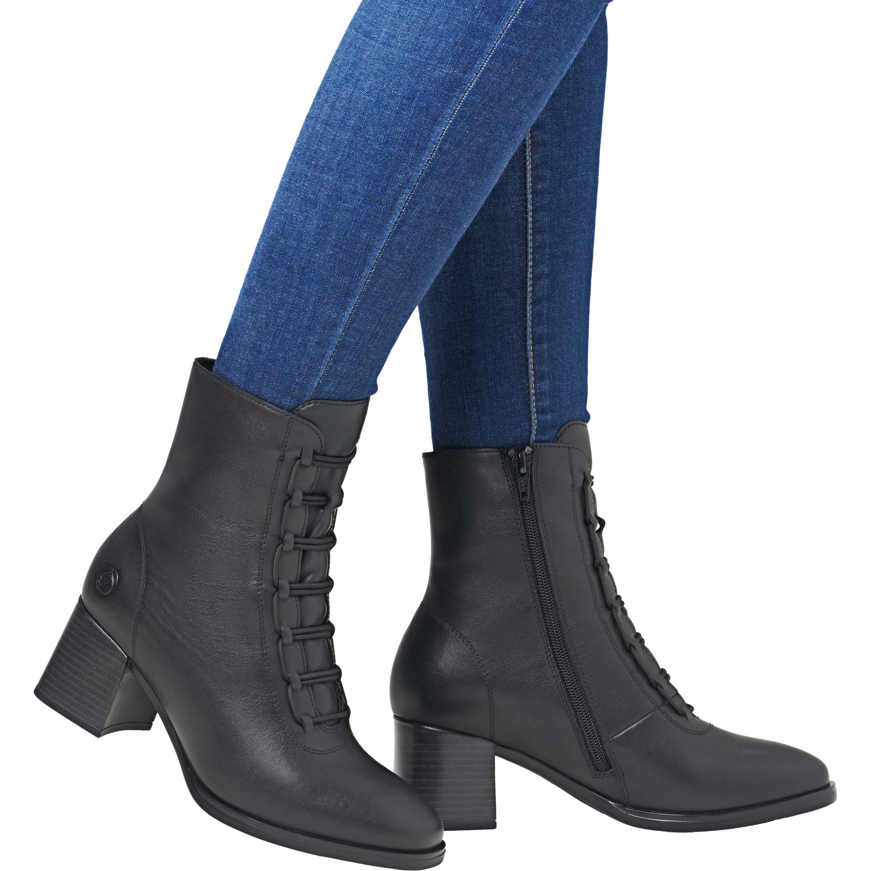 REMONTE Aulinukai moterims, Juoda, Ladies mid height boots 2