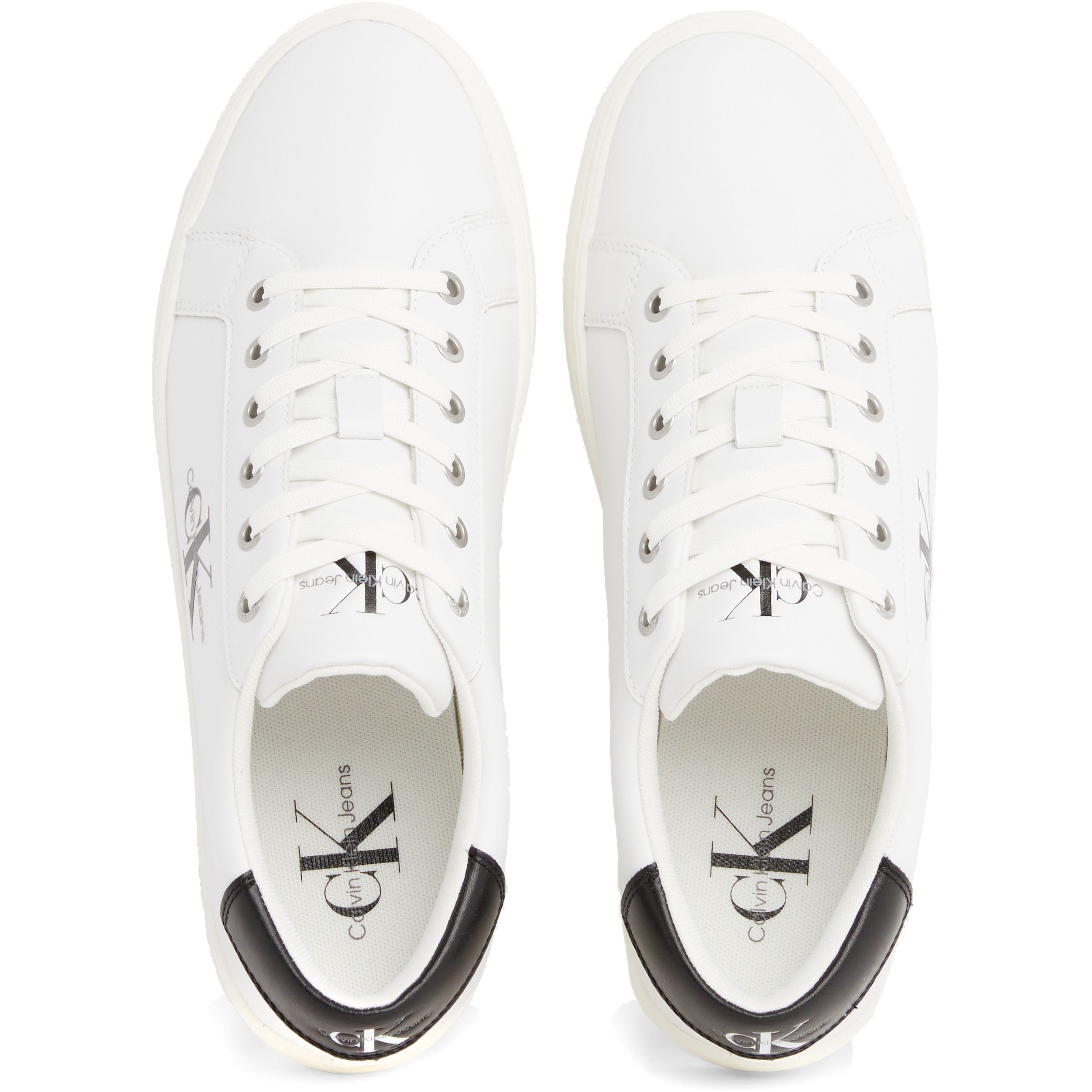 CALVIN KLEIN JEANS Laisvalaikio bateliai vyrams, Balta, Classicc low lace up leisure 4