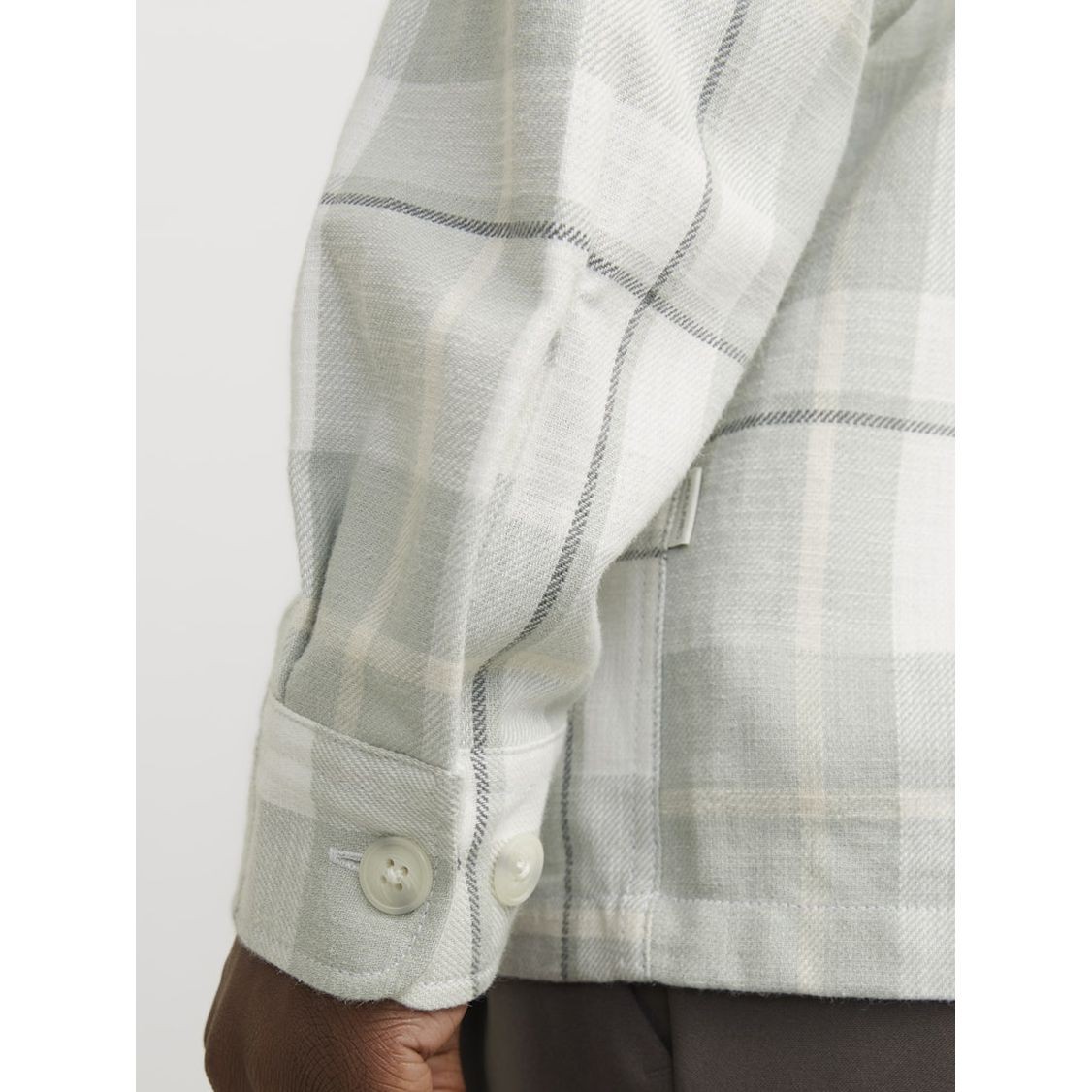 JACK & JONES Lengva striukė vyrams, Žalia, Raymond overshirt 7