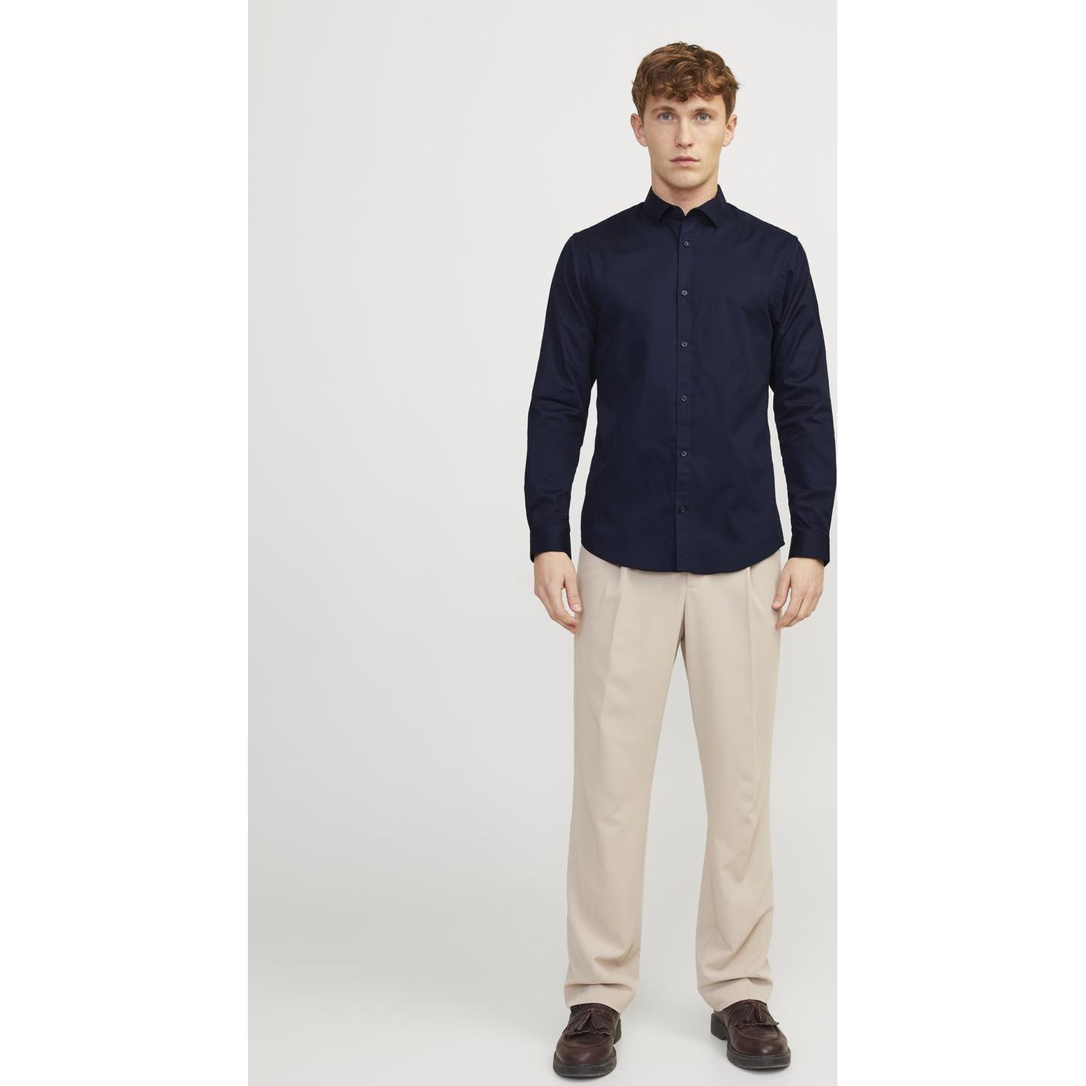 JACK & JONES Marškiniai vyrams, Mėlyna, JPRBLACARDIFF SHIRT L/ 5