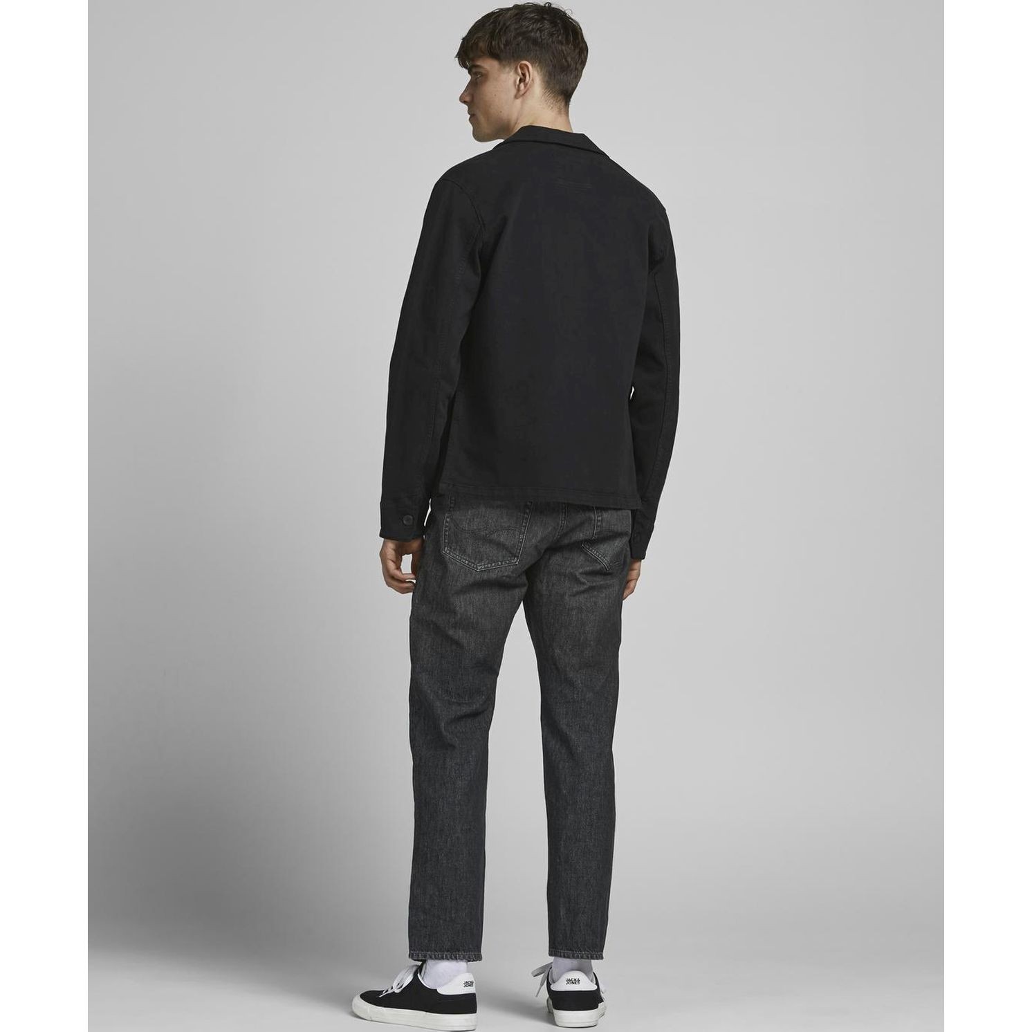 JACK & JONES Tiesūs džinsai vyrams, Juoda, Džinsai 4