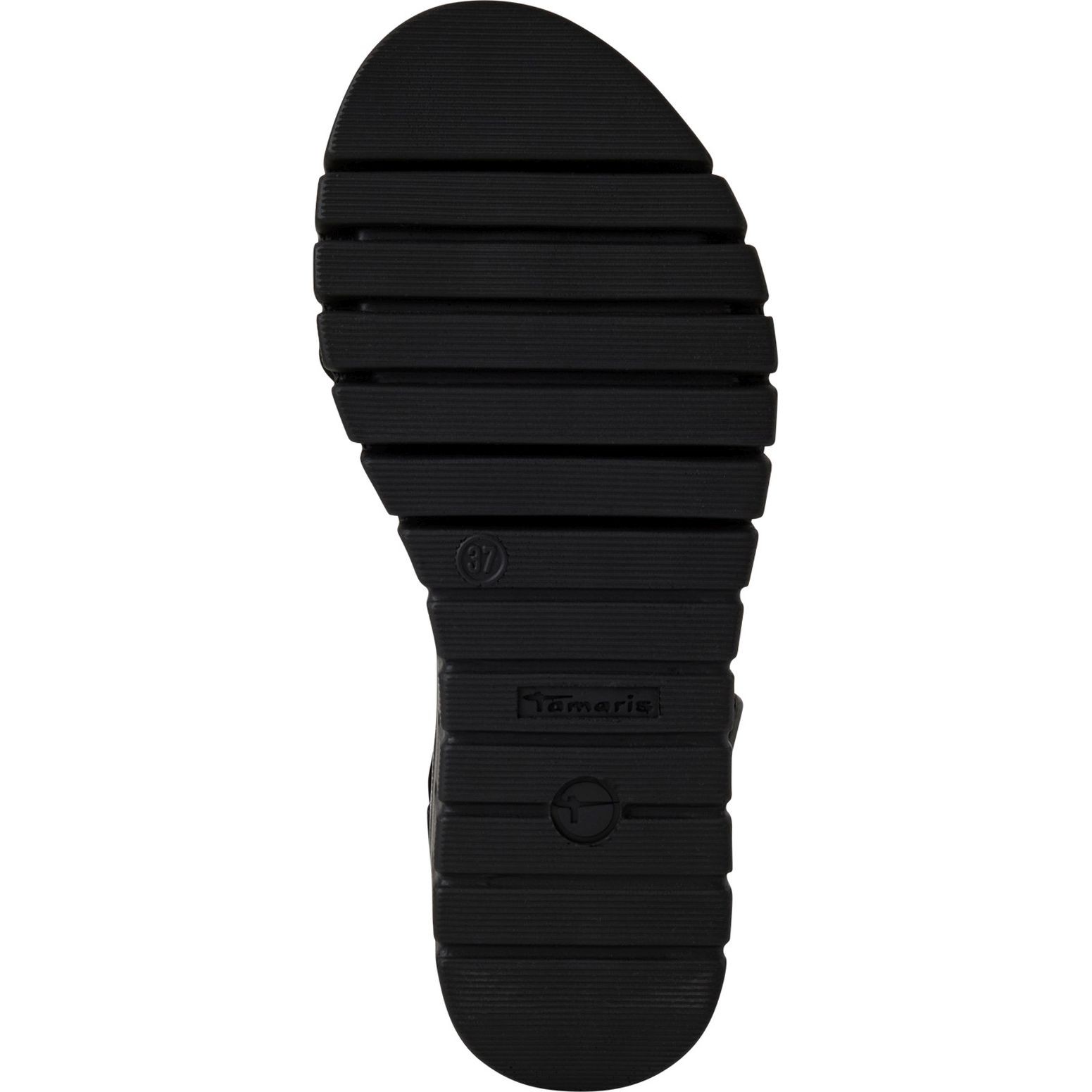 TAMARIS Basutės moterims, Juoda, Wedge/plat sandals 5