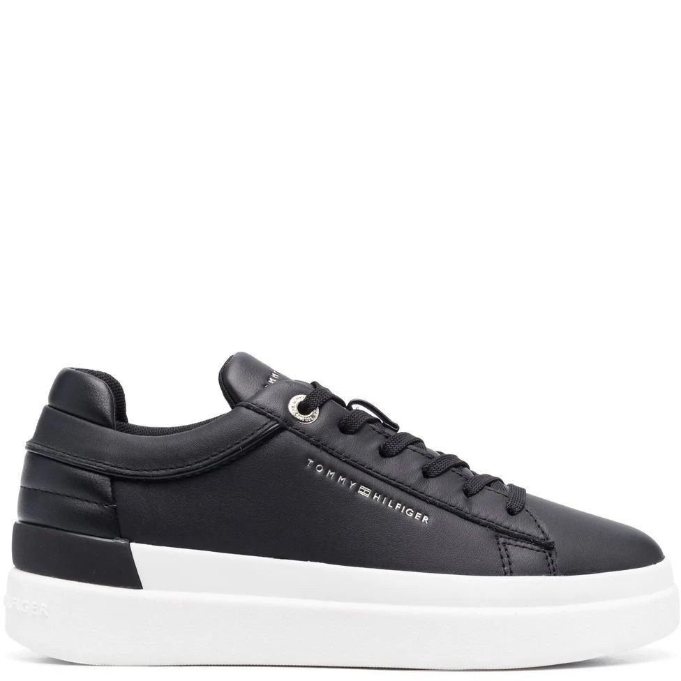 TOMMY HILFIGER Sportiniai bateliai moterims, Juoda, FEMININE ELEVATED SNEAKER 2