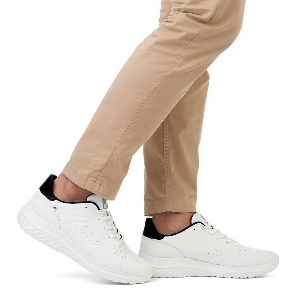 RIEKER Laisvalaikio bateliai vyrams, Balta, LEISURE 2