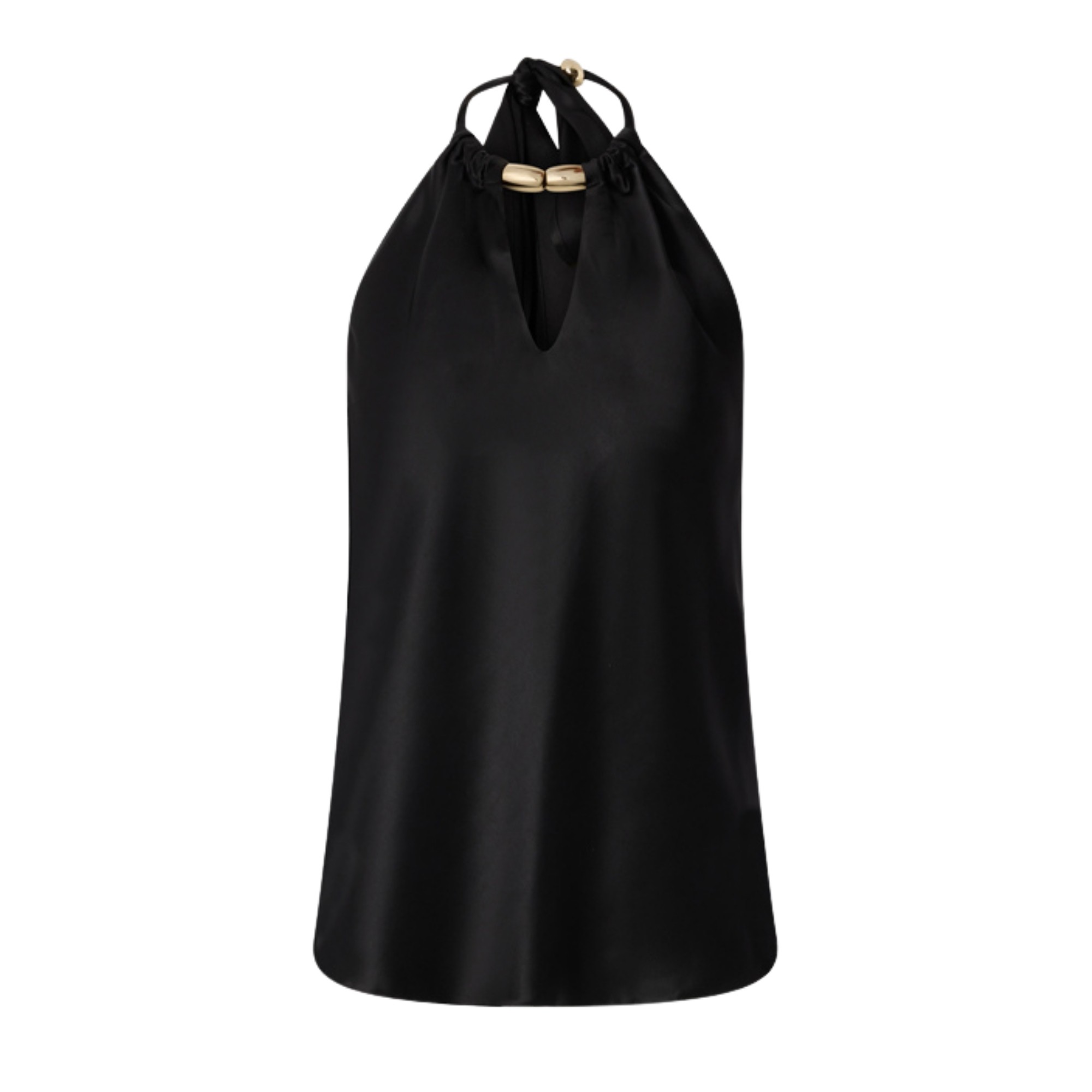 PINKO Palaidinės moterims, Juoda, Open-back top 1