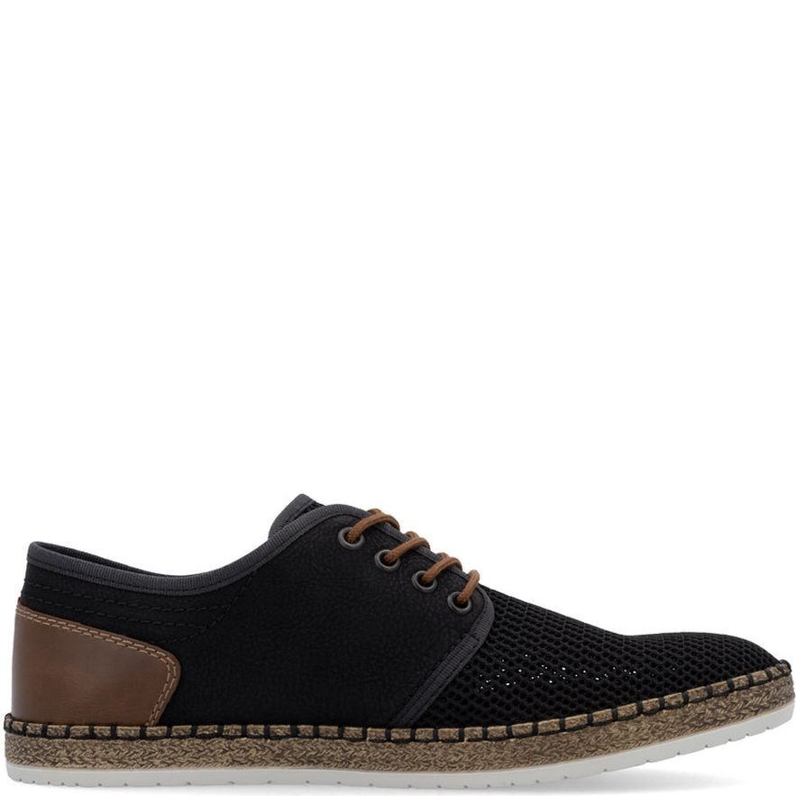 RIEKER Laisvalaikio bateliai vyrams, Juoda, Sneakers 3