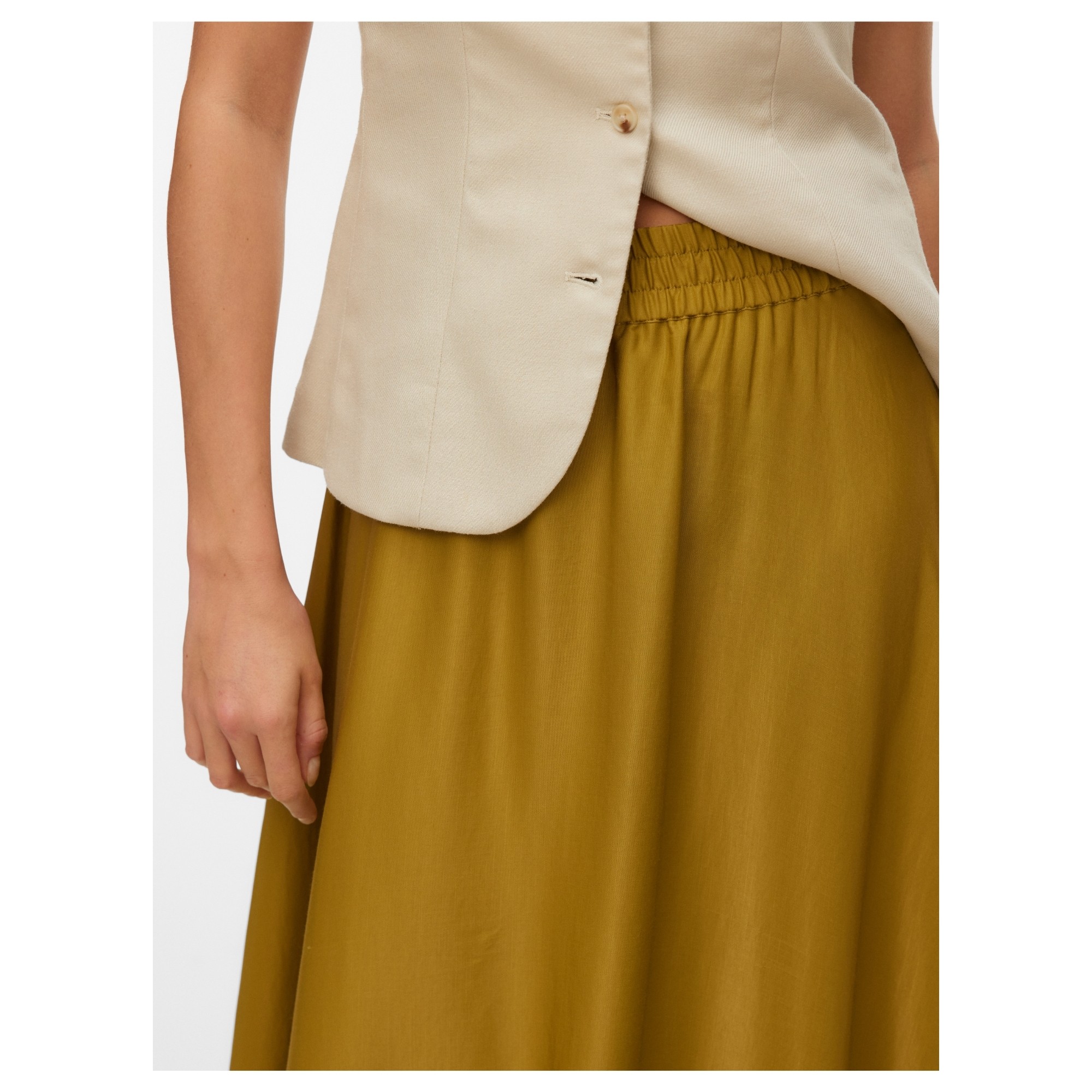 VERO MODA Maxi sijonas moterims, Auksinė, Mira 3