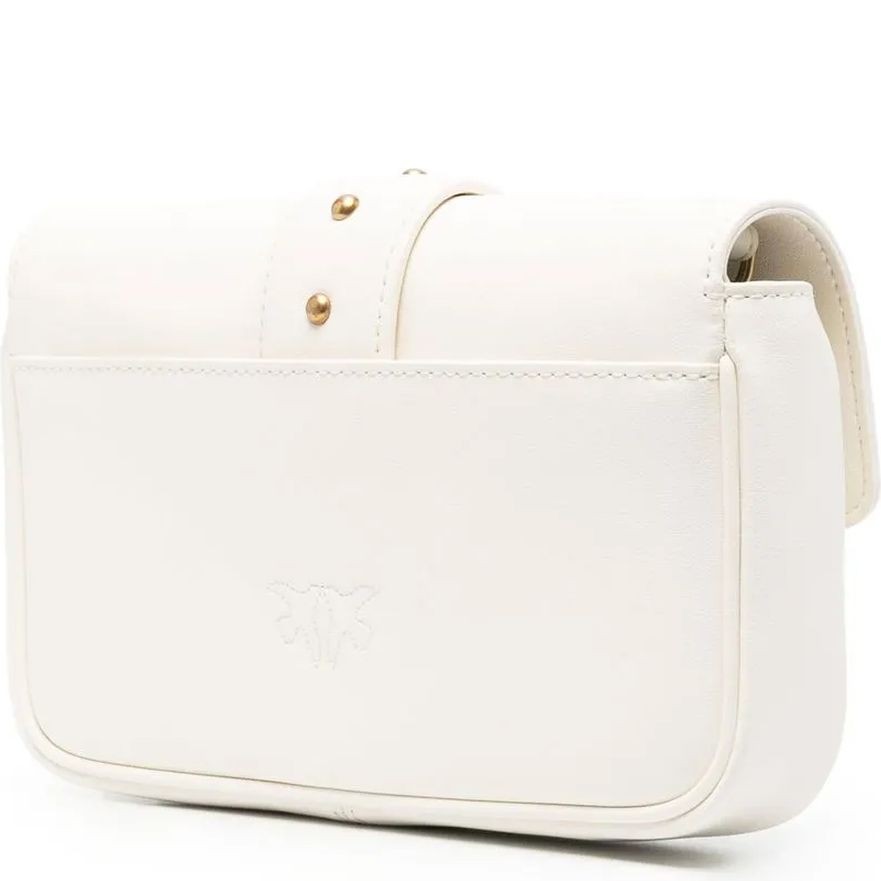 PINKO Rankinė per petį moterims, Balta, Love crossbody bag 2