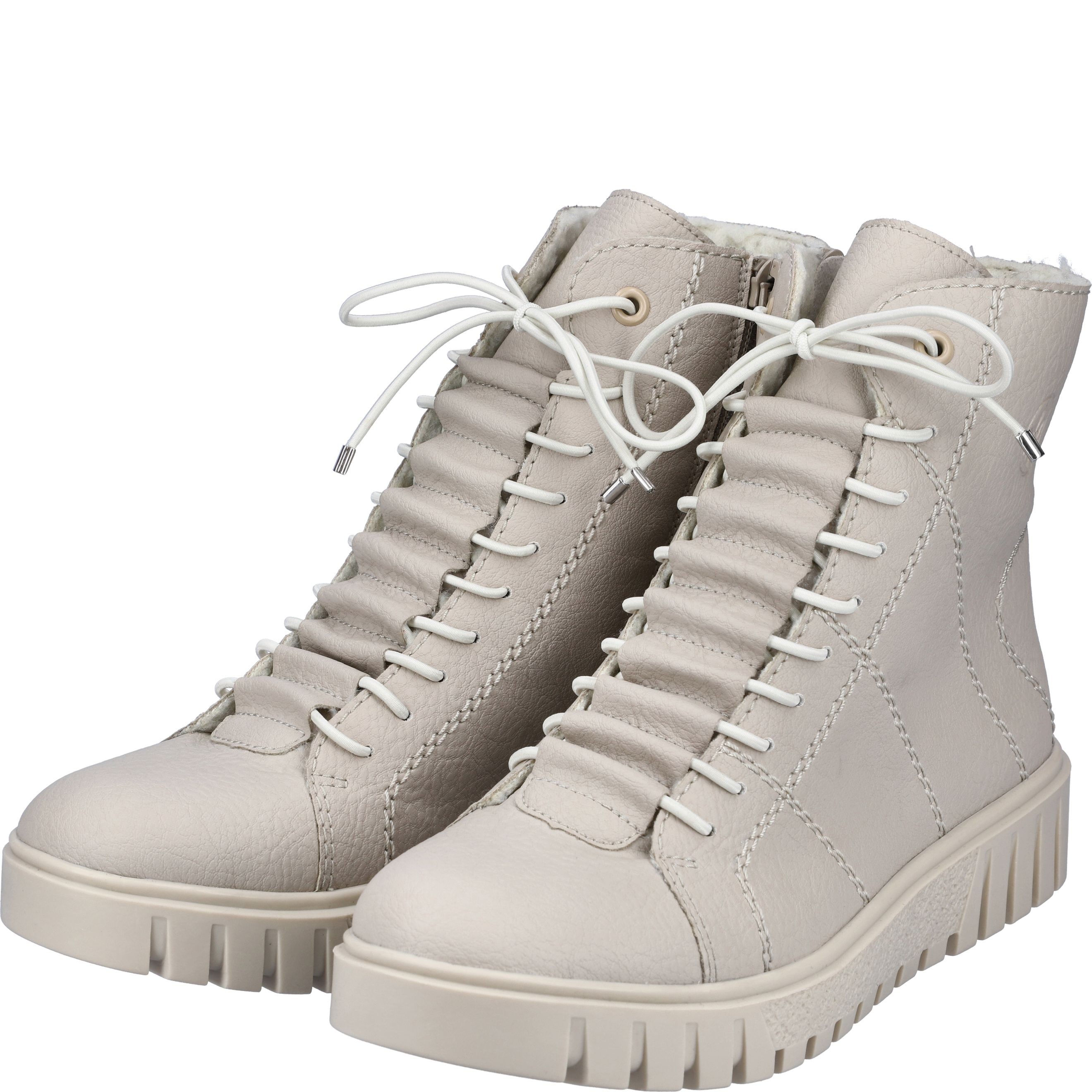 RIEKER Aulinukai moterims, Smėlio, Ladies mid height boots 10