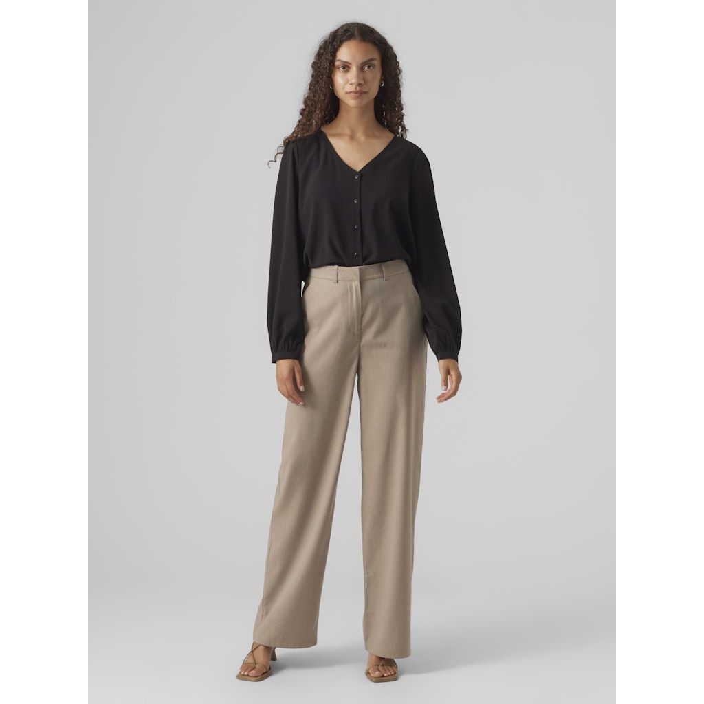 VERO MODA Kelnės moterims, Ruda, VMDAGNY MR WIDE WAIS 3