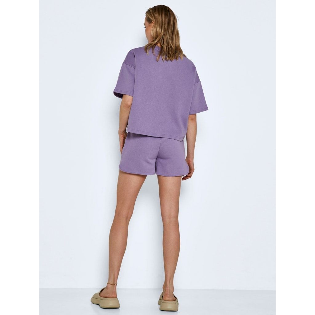 NOISY MAY Šortai moterims, Violetinė, NMKAREN HW SHORTS 4