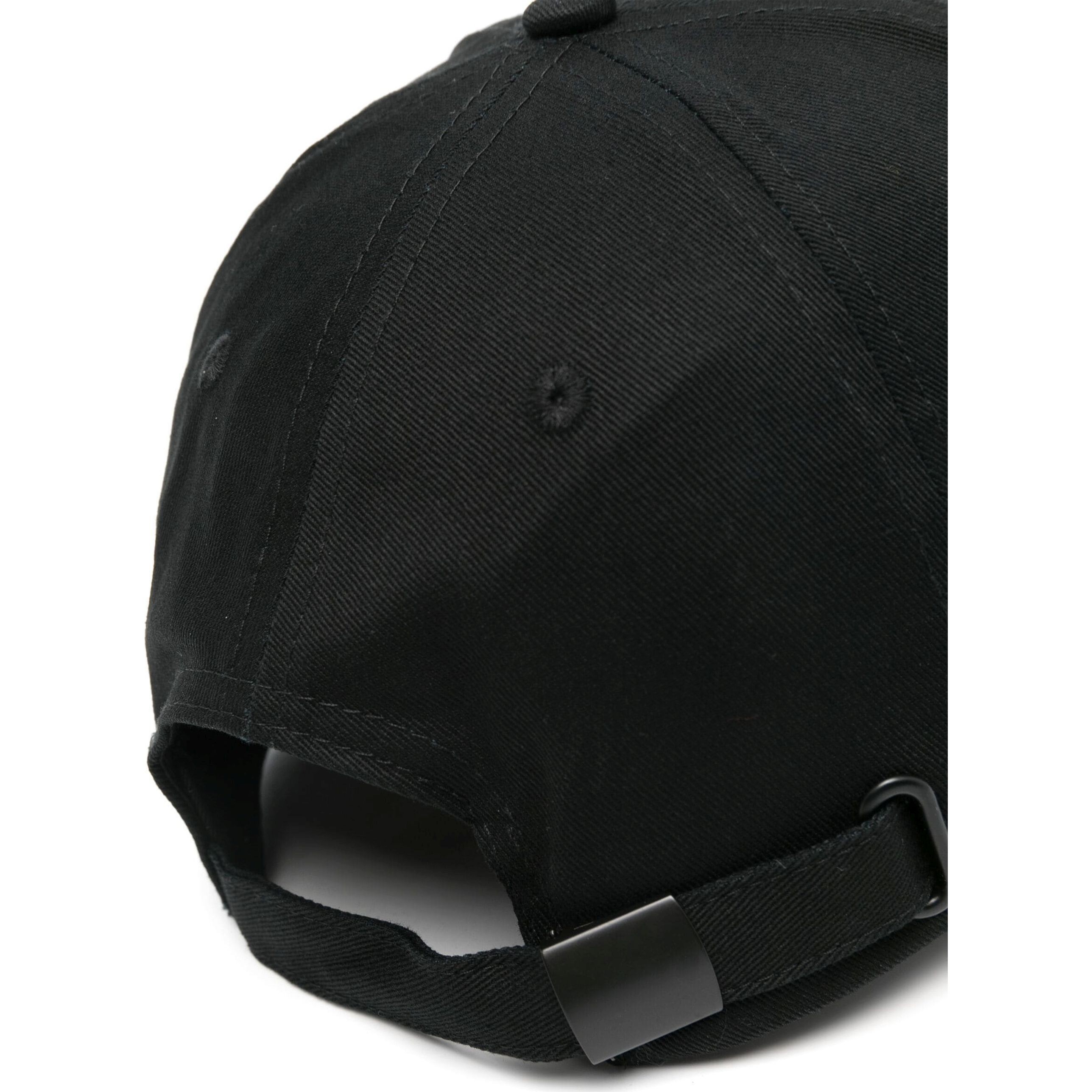 VERSACE JEANS CUTURE Kepurė vyrams, Juoda, Logo-print cotton baseball cap 2