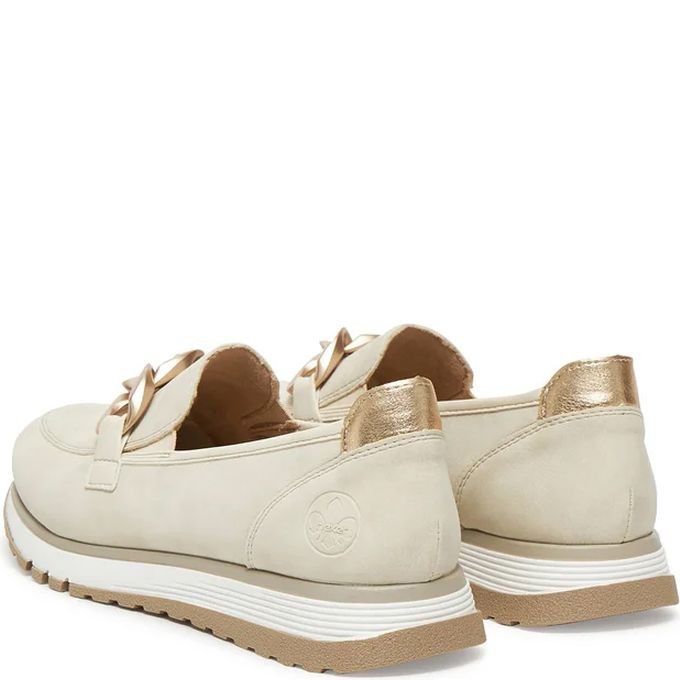 RIEKER Loaferiai moterims, Smėlio, Loafers 4