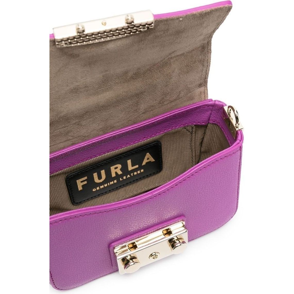 FURLA Rankinė per petį moterims, purple, Metropolis mini crossbody 4