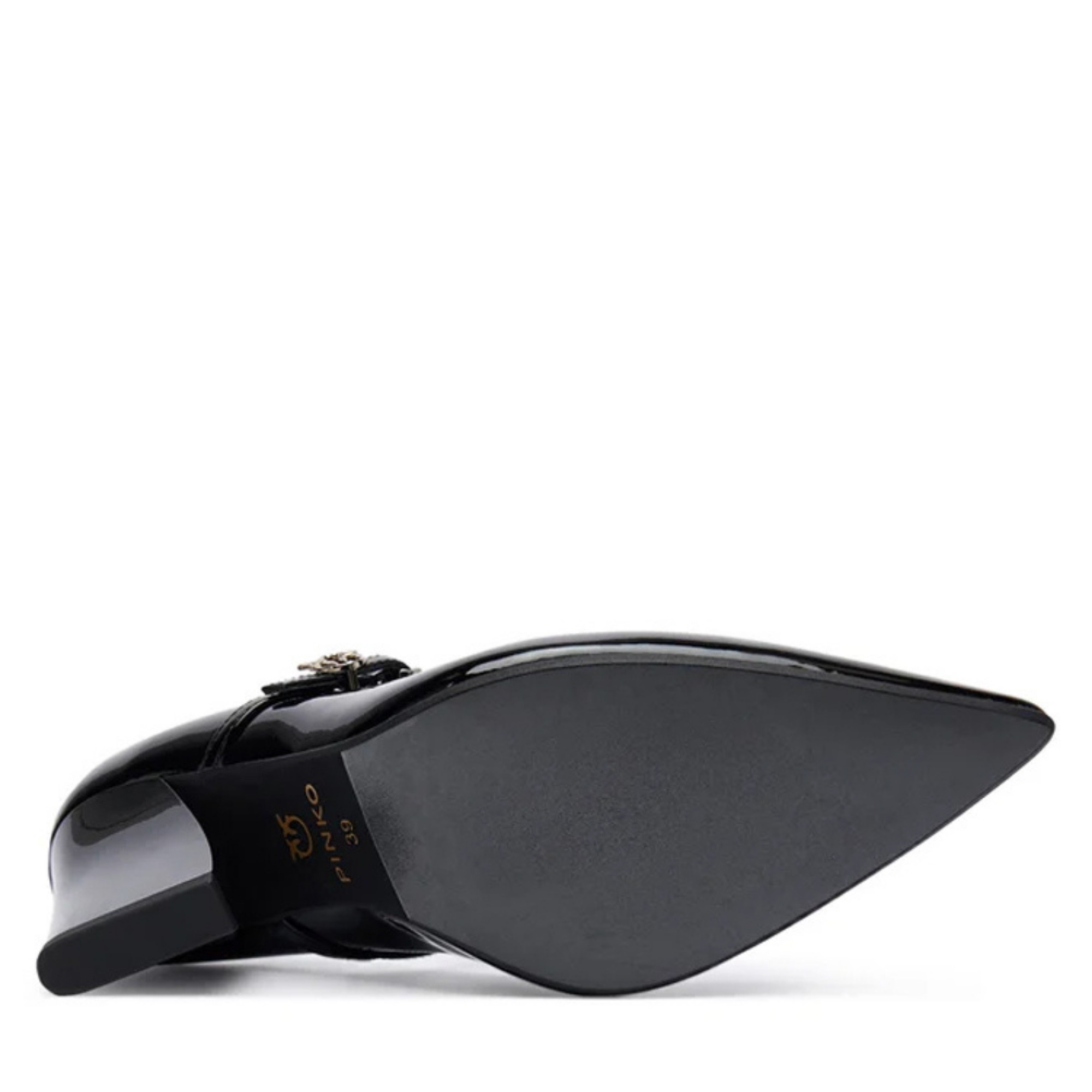 PINKO Aukštakulniai moterims, Juoda, Viola 01 - decollete patent 4