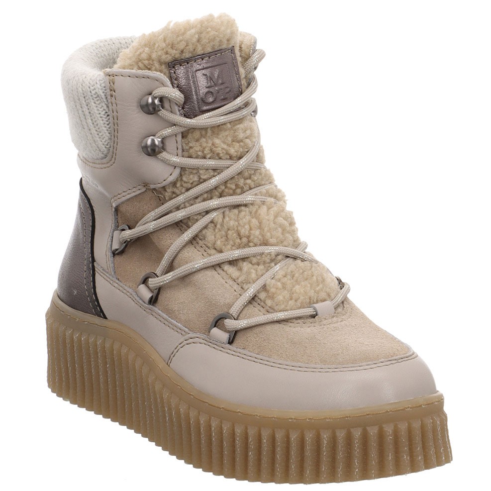 MARC O'POLO Aulinukai moterims, Smėlio, Mod. BiancaN25F Booties 1