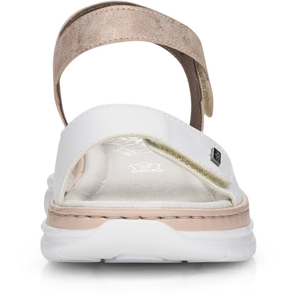 RIEKER Basutės moterims, Balta, SANDALS 7