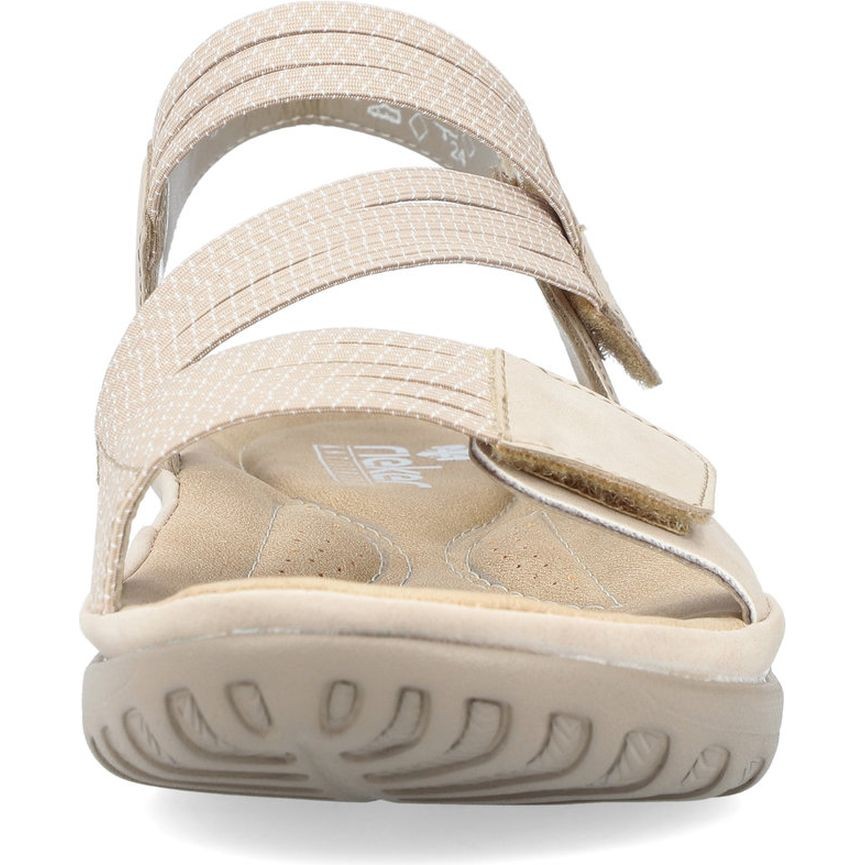 RIEKER Basutės moterims, Smėlio, Sandals 6