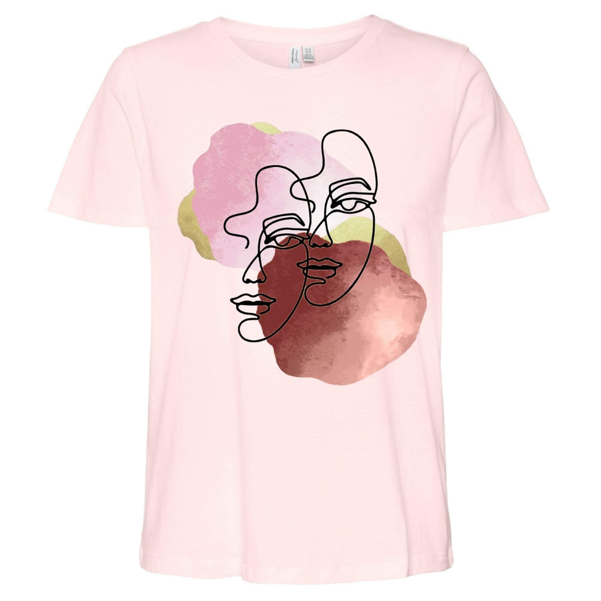 VERO MODA Marškinėliai moterims, Rožinė, Facey