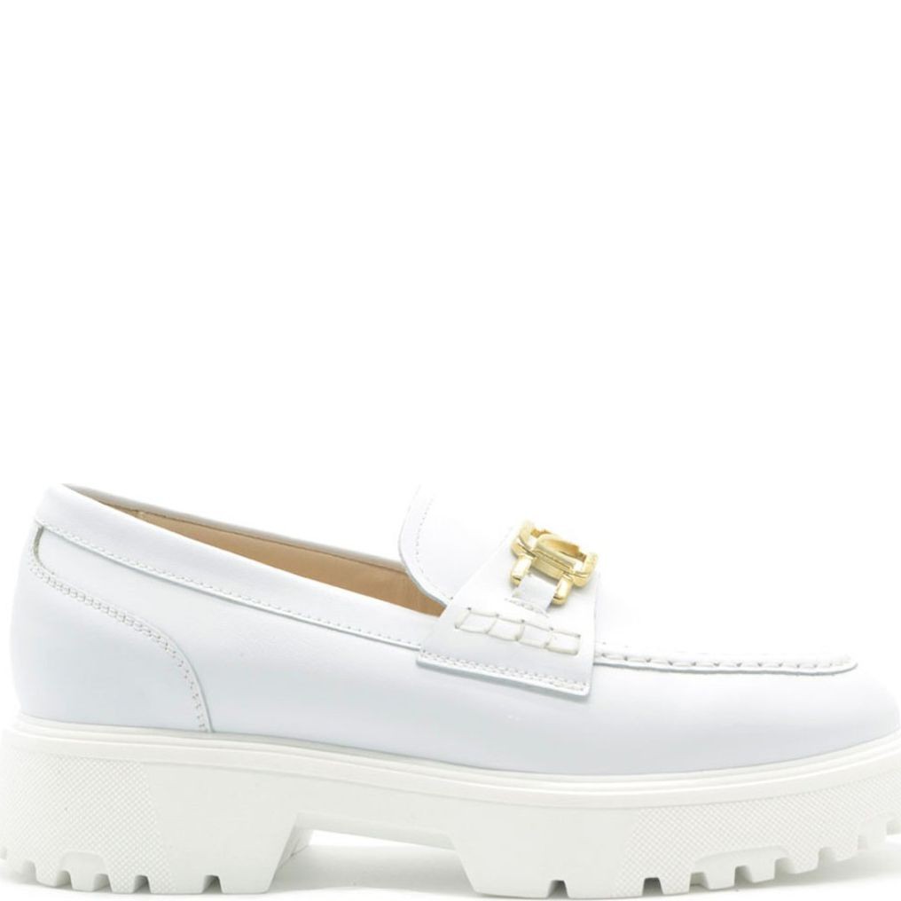 NEROGIARDINI Loaferiai moterims, Balta, Skipper loafers 2