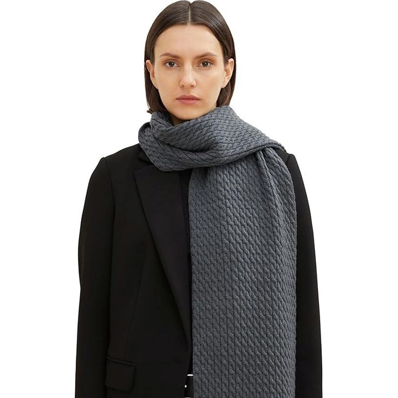 TOM TAILOR Šalikas moterims, Pilka, Šalikas 2