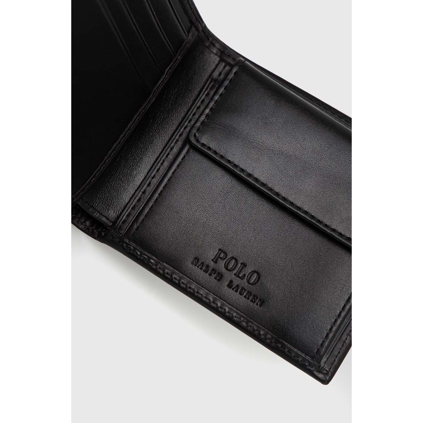 POLO RALPH LAUREN Piniginė vyrams, Juoda, Medium wallet 2